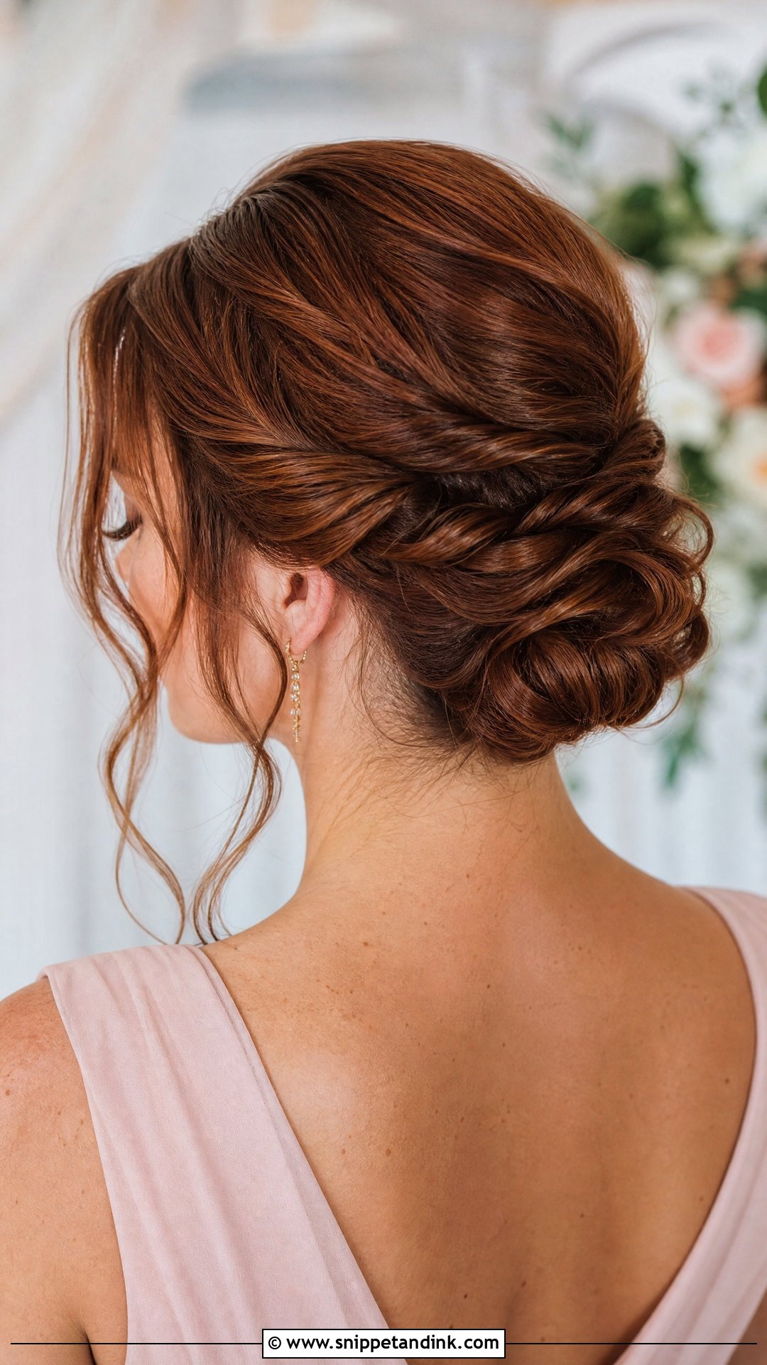 Twisted Low Bun Updo For Medium Hair Wedding - Snippet and Ink - 20 Simple Updos for Medium Hair Wedding