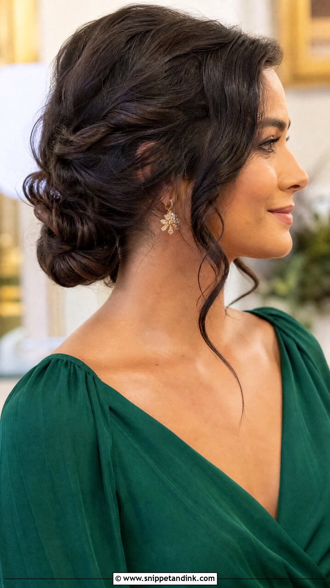 Twisted Low Bun Wedding Guest Hair - Snippet and Ink - 20 Simple Hair Do for Wedding Guest Ideas