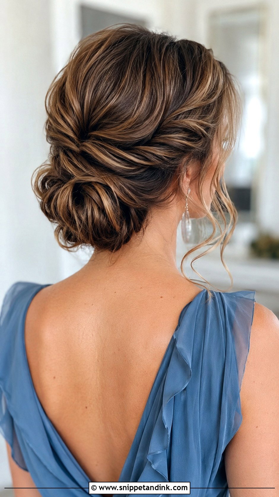 Twisted Low Bun Wedding Guest Updo - Snippet and Ink - 15 Up Hairstyles for Wedding Guest