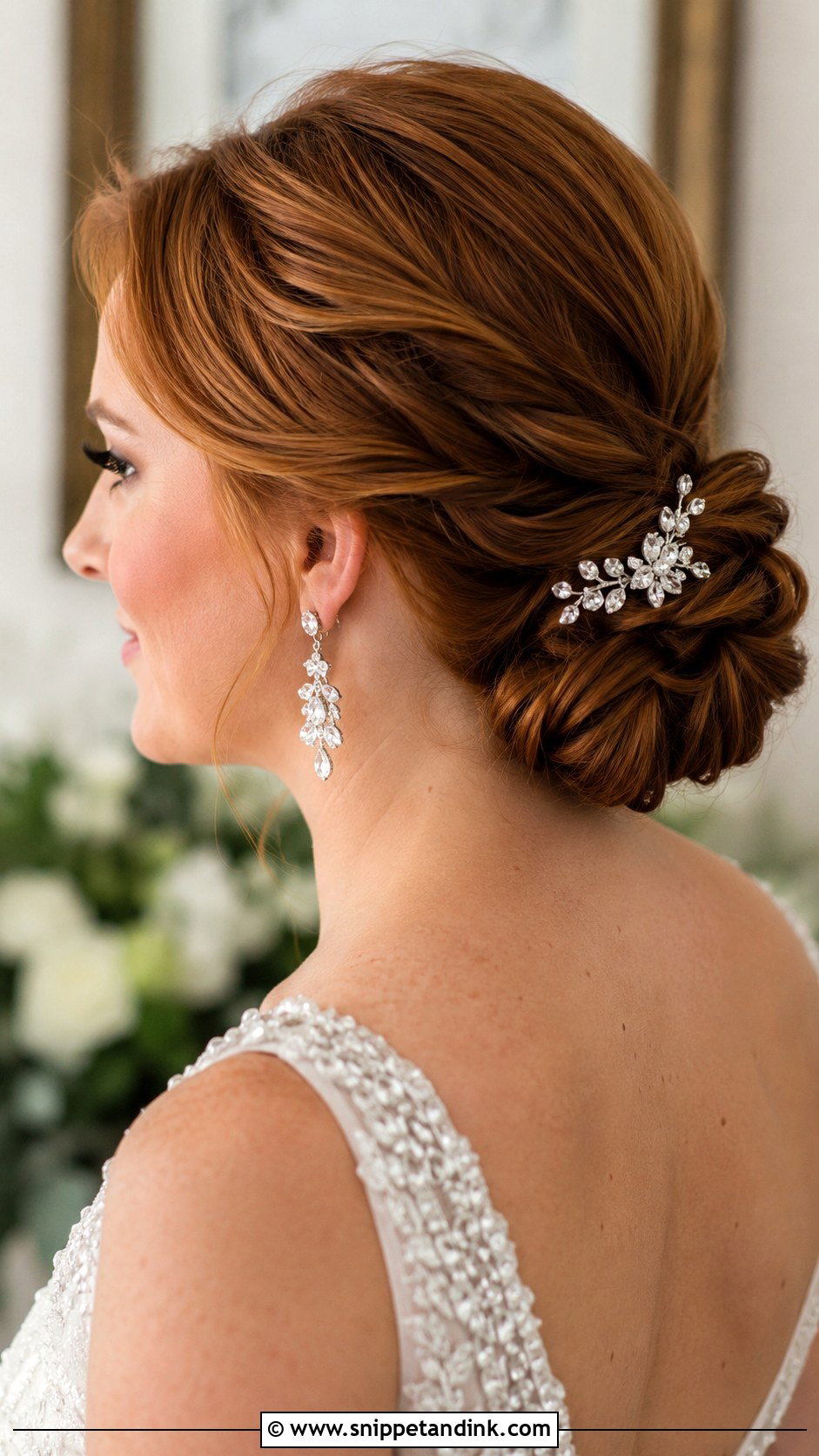 Twisted Low Bun Wedding Hairstyle - Snippet and Ink - 35 Hair Styles for Wedding