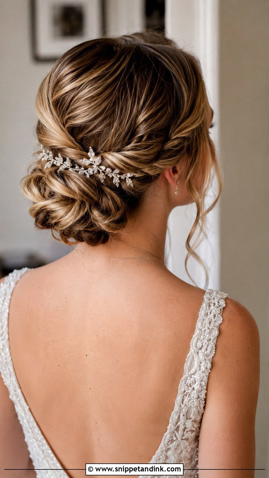 Twisted Low Bun Wedding Updo - Snippet and Ink - 25 Wedding Hairdos