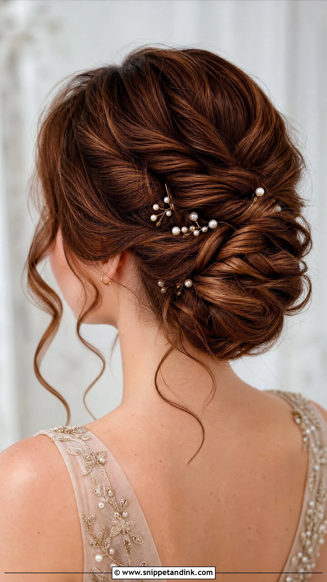 Twisted Low Bun With Accessories - Snippet and Ink - 20 Wedding Guest Hairstyles 2025