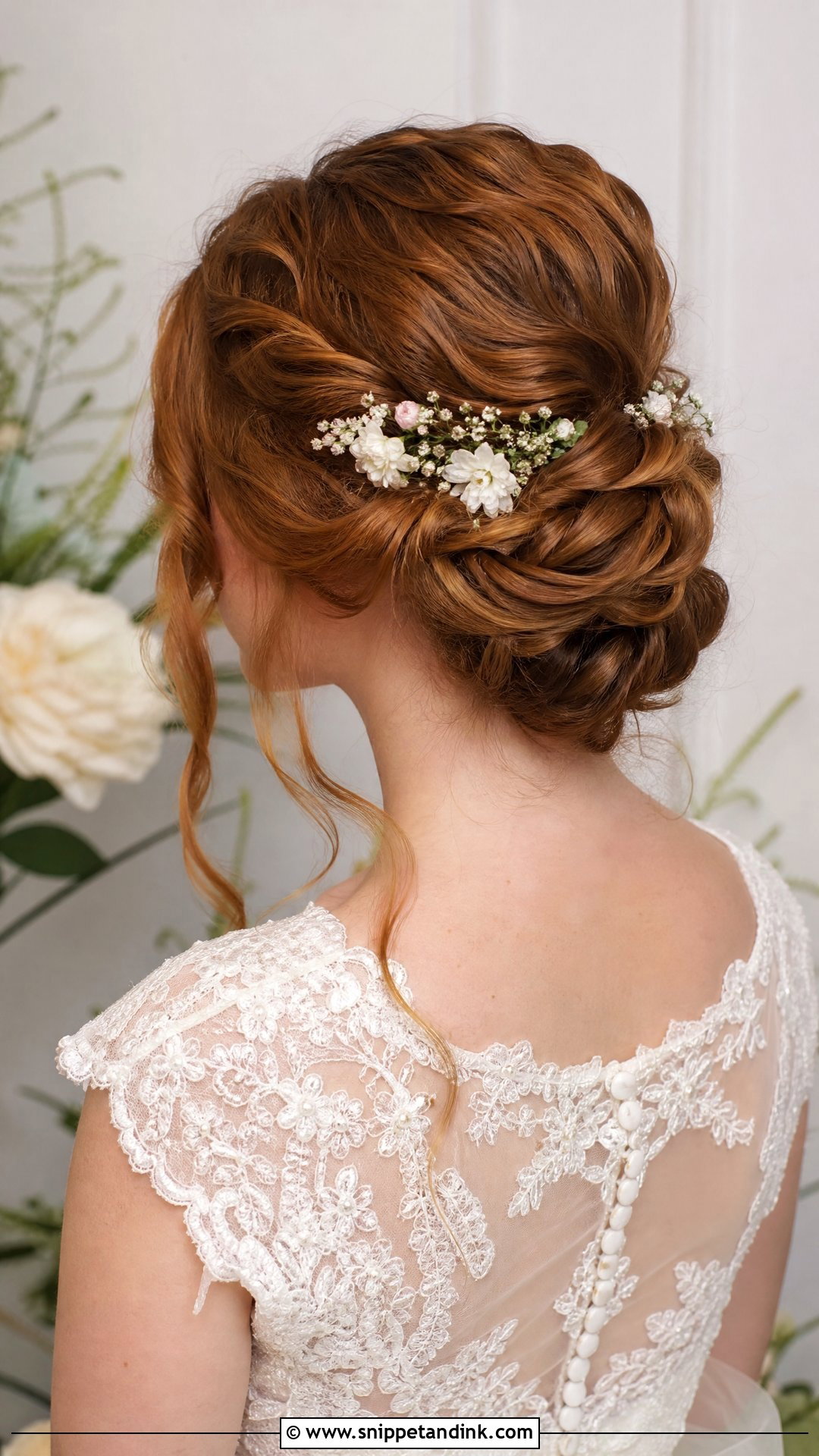 Twisted Low Bun for Brides - Snippet and Ink - 20 Bride Bun Hairstyle Ideas