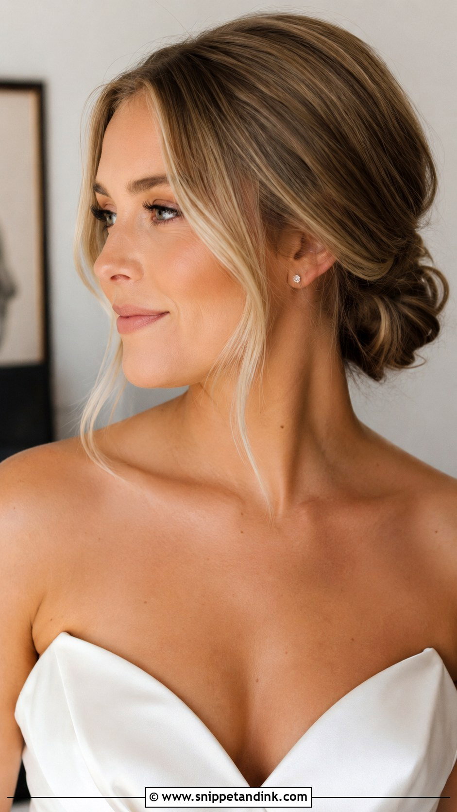 Twisted Low Bun for Medium Length Hair - Snippet and Ink - 20 Wedding Hairstyles Medium Hair