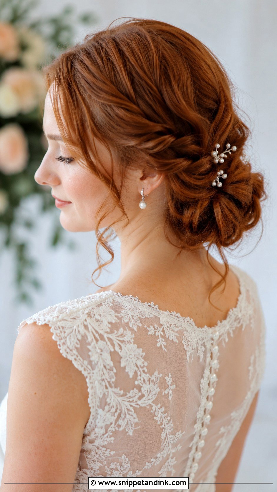 Twisted Low Bun for Weddings - Snippet and Ink - 30 Wedding Hairdo Ideas