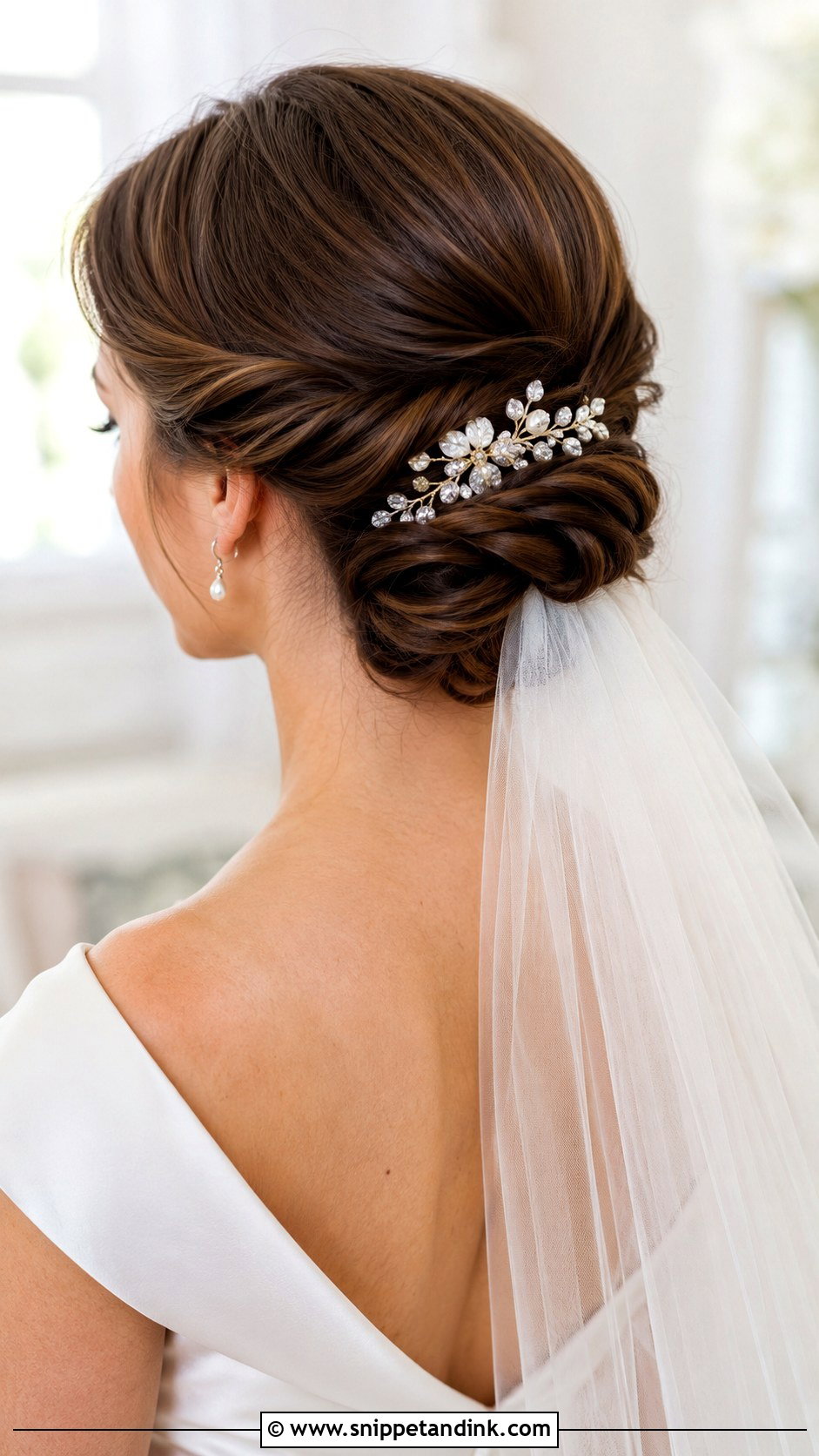 Twisted Low Chignon - Snippet and Ink - 30 Hairstyles for Marriage