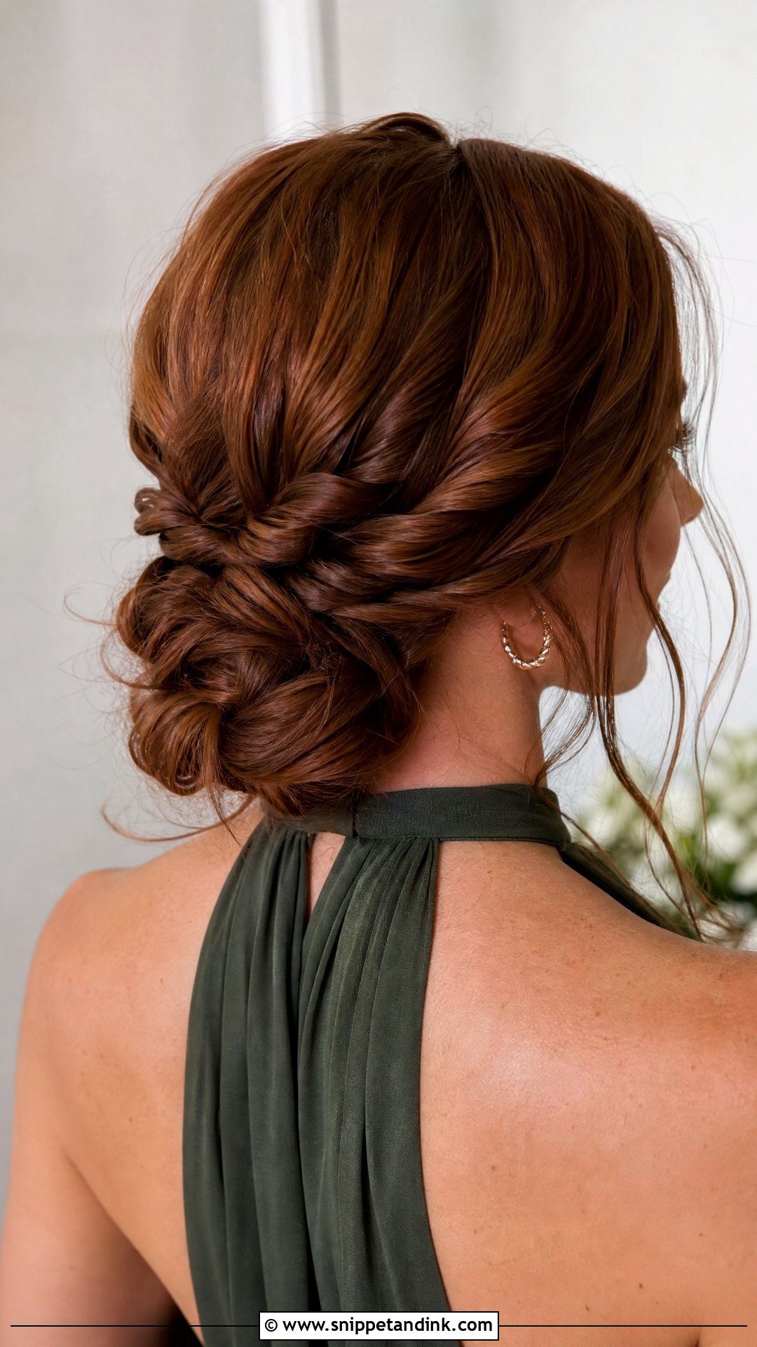Twisted Low Knot With Face Framing Pieces - Snippet and Ink - 20 Cute Wedding Guest Hairstyles
