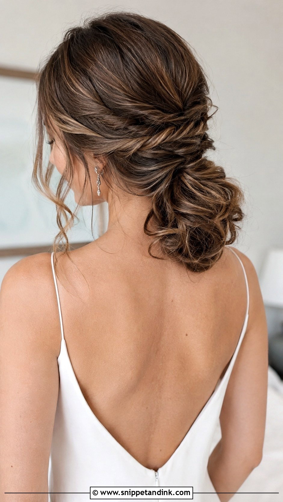 Twisted Low Ponytail Updo - Snippet and Ink - 20 Wedding Hair Up Bride Ideas