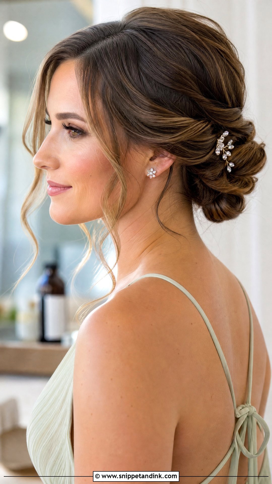 Twisted Low Updo - Snippet and Ink - 20 Hair Design for Wedding Ideas