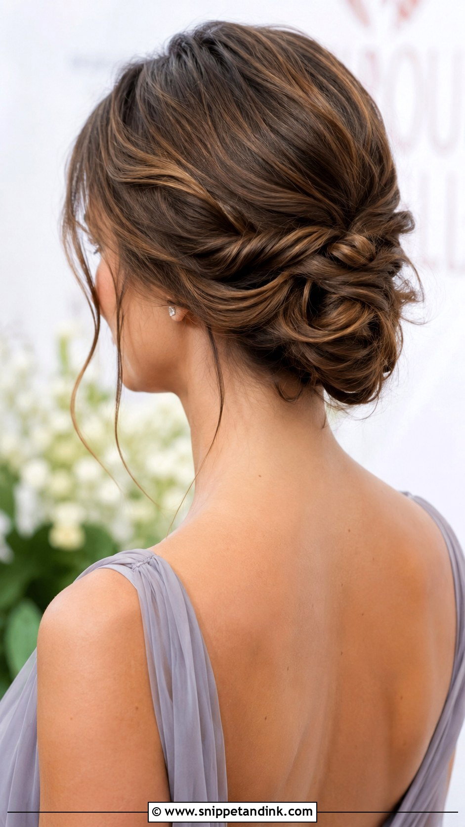Twisted Low Updo - Snippet and Ink - 30 Wedding Guest Updo Ideas