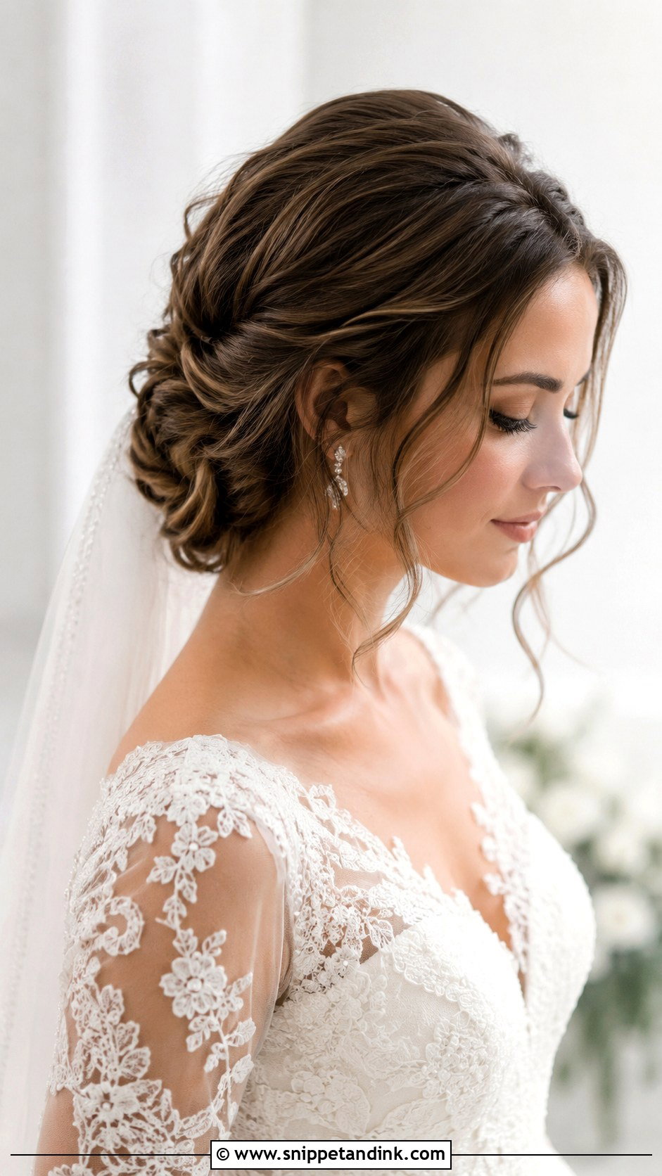 Twisted Low Updo - Snippet and Ink - 30 Wedding Hair Do Ideas