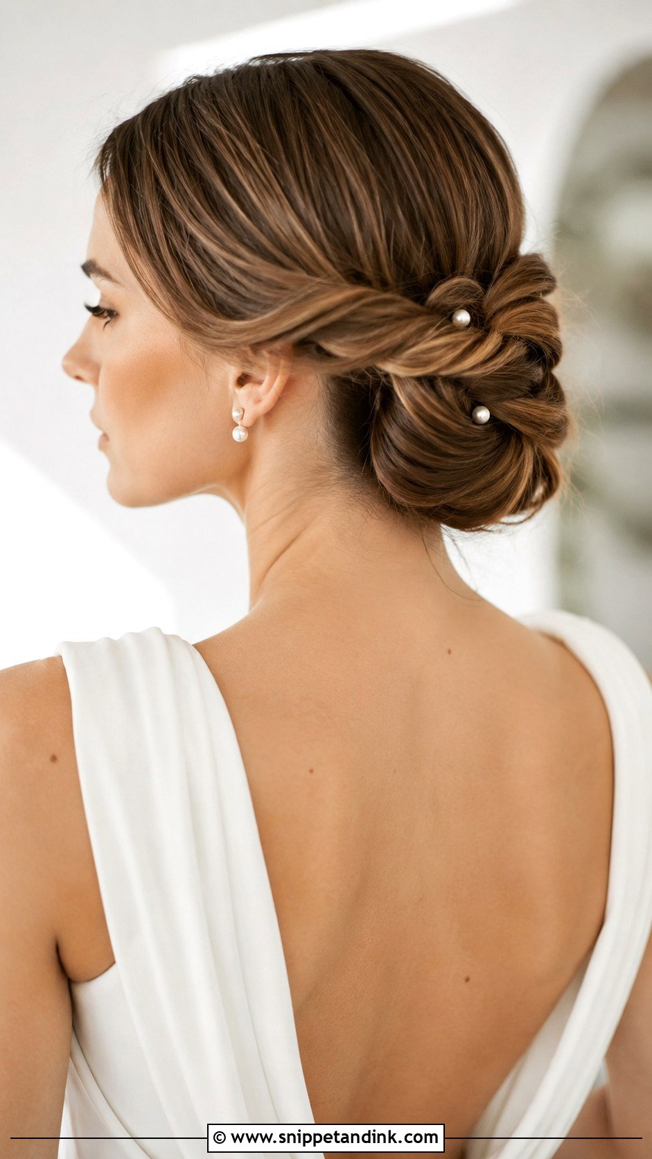 Twisted Low Updo - Snippet and Ink - 20 Wedding Day Hairstyles for Bride