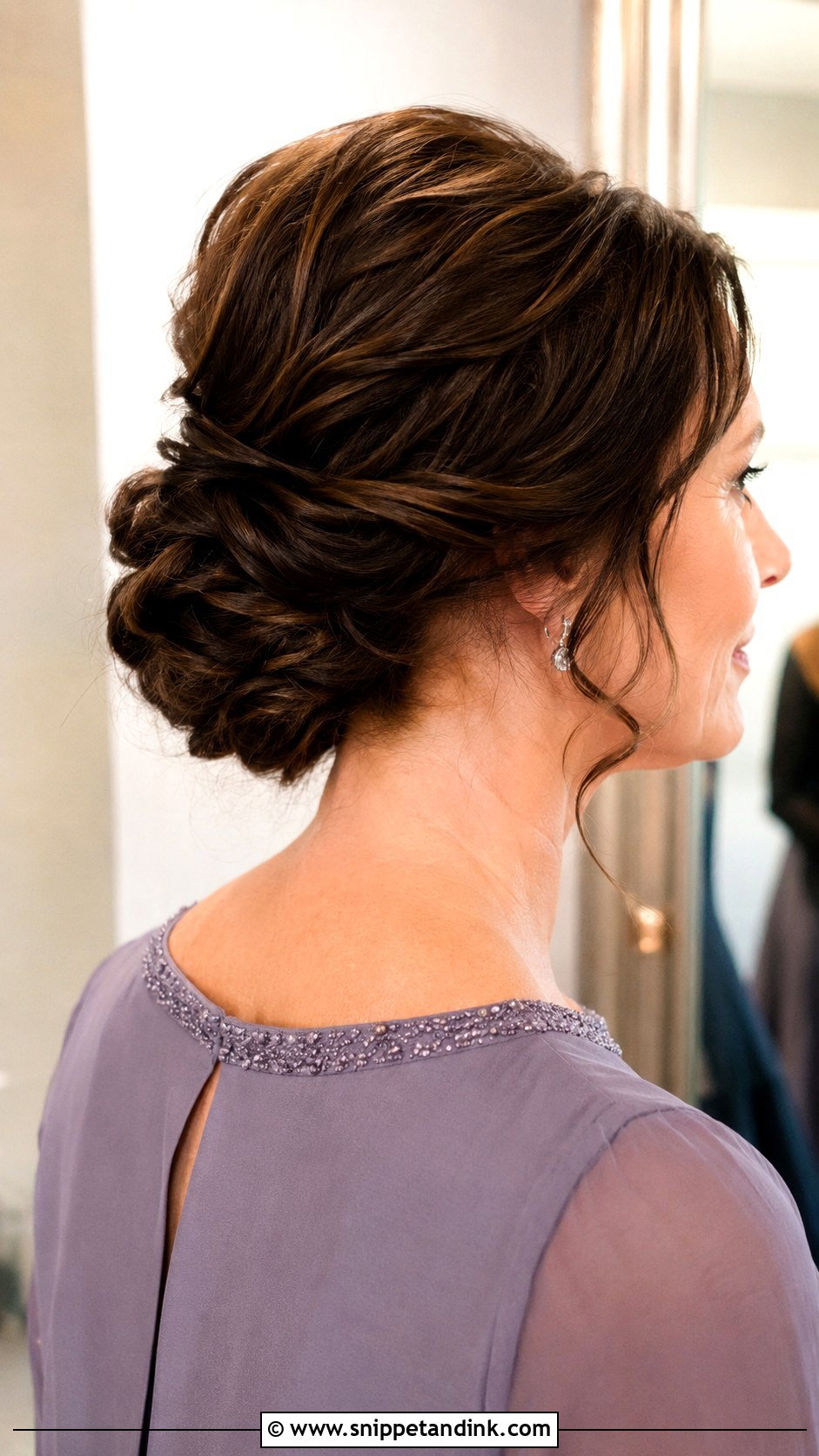 Twisted Low Updo Mother Of The Bride - Snippet and Ink - 15 Mother of the Bride Classy Hair Updo Ideas