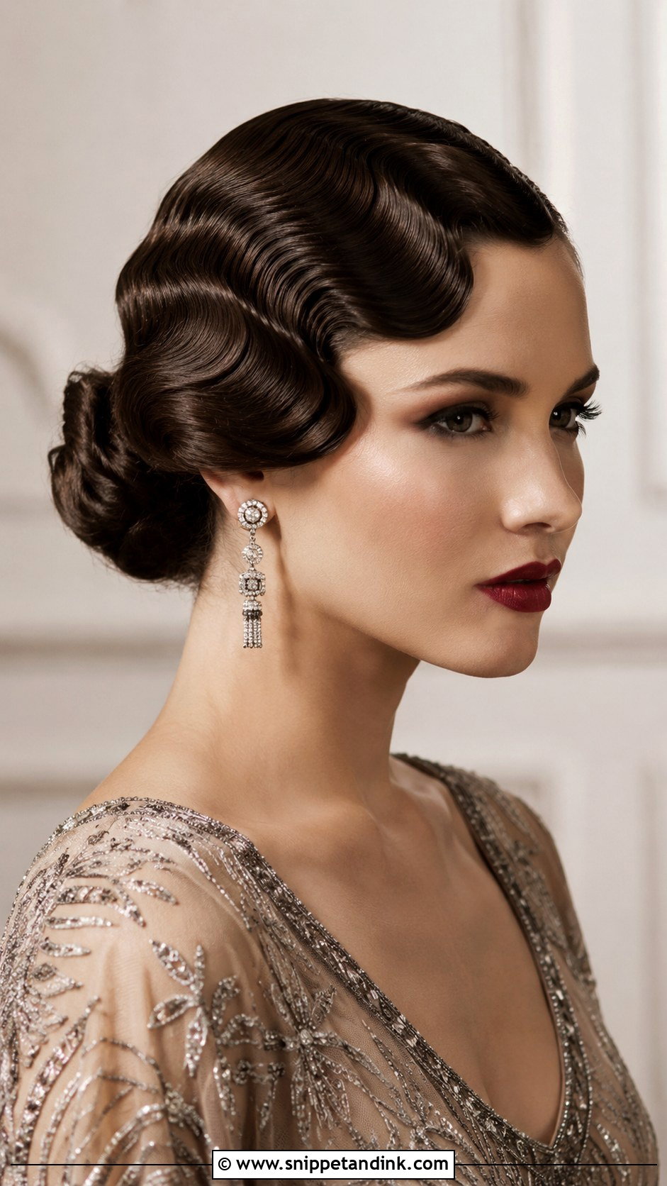 Twisted Low Updo With Accessories - Snippet and Ink - 20 Black Tie Wedding Guest Hairstyles