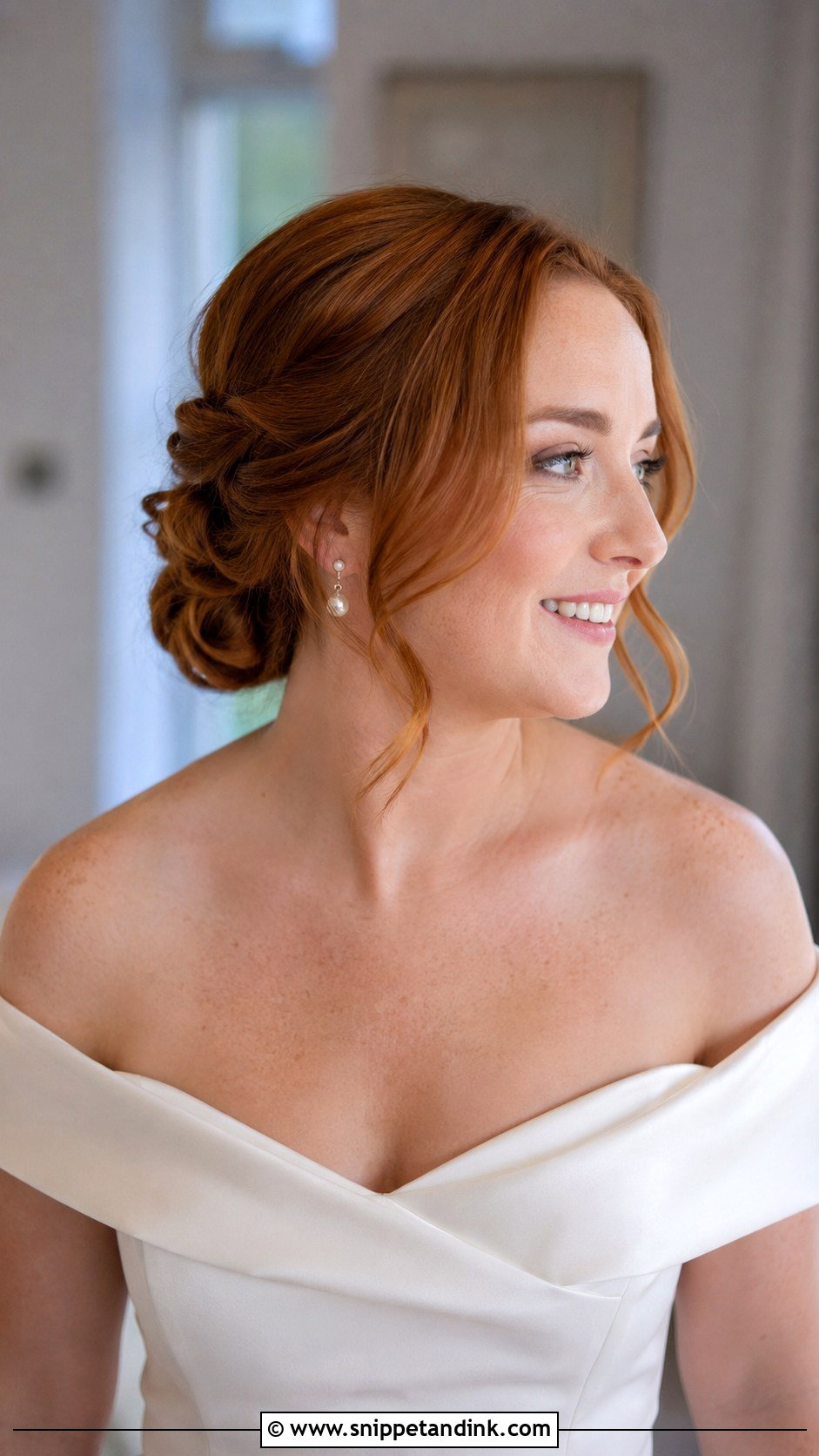 Twisted Low Updo for Medium Hair - Snippet and Ink - 30 Wedding Updos for Medium Hair