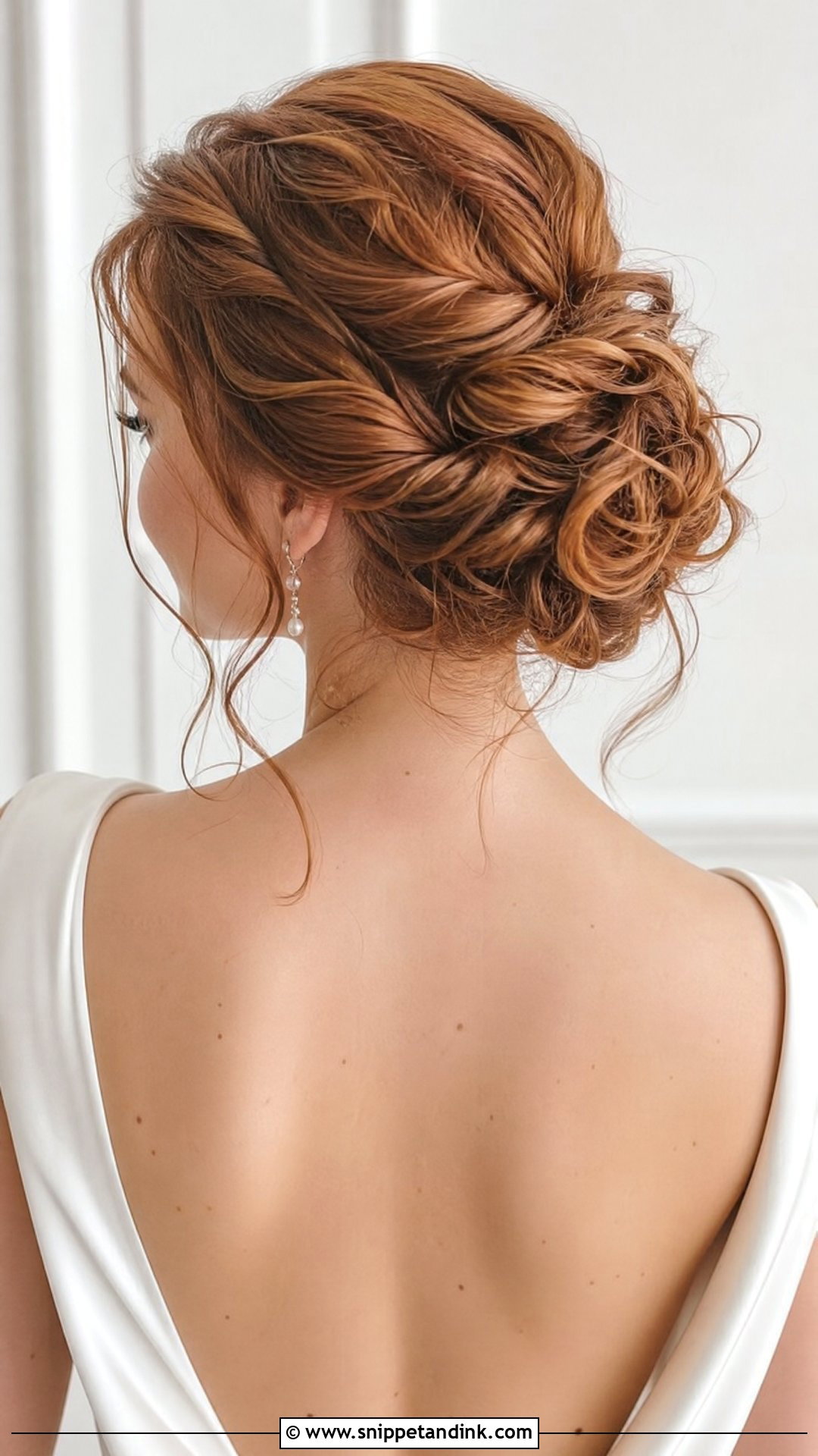 Twisted Messy Bun - Snippet and Ink - 20 Messy Bun Bridal Hair Ideas