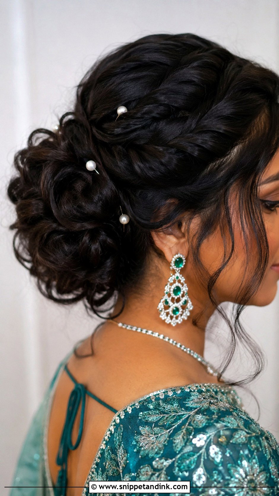 Twisted Messy Bun - Snippet and Ink - 25 Indian Messy Bun Hairstyles for Wedding