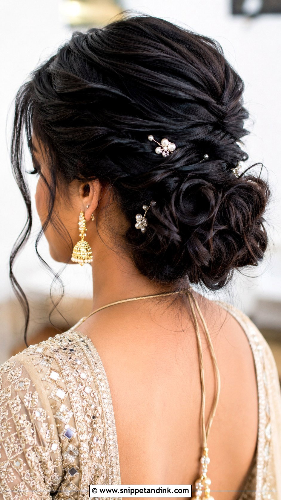 Twisted Messy Bun For Short Hair Wedding - Snippet and Ink - 15 Messy Bun for Short Hair Wedding Ideas