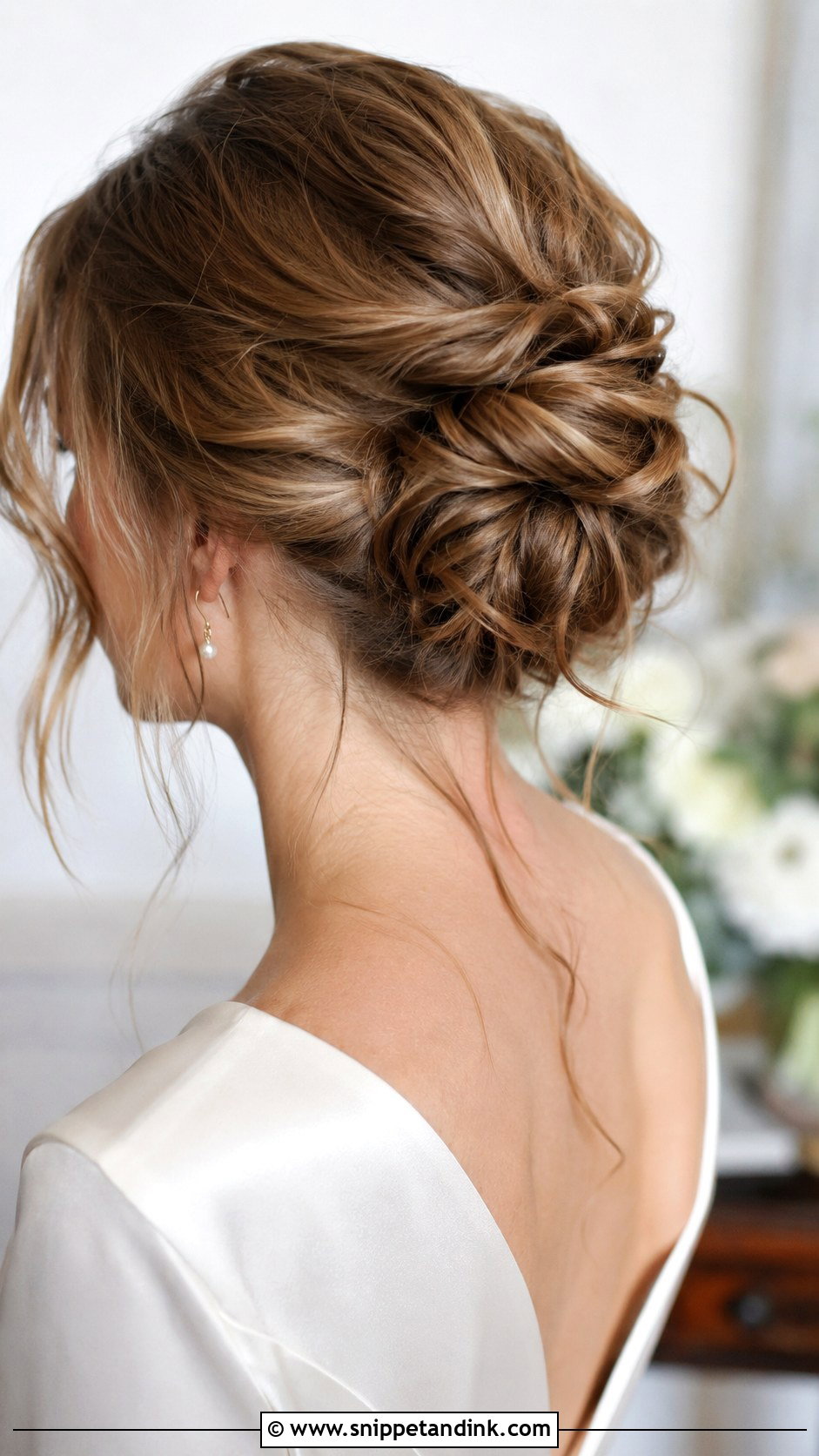 Twisted Messy Bun Updo - Snippet and Ink - 20 Messy Bun Wedding Hairstyles
