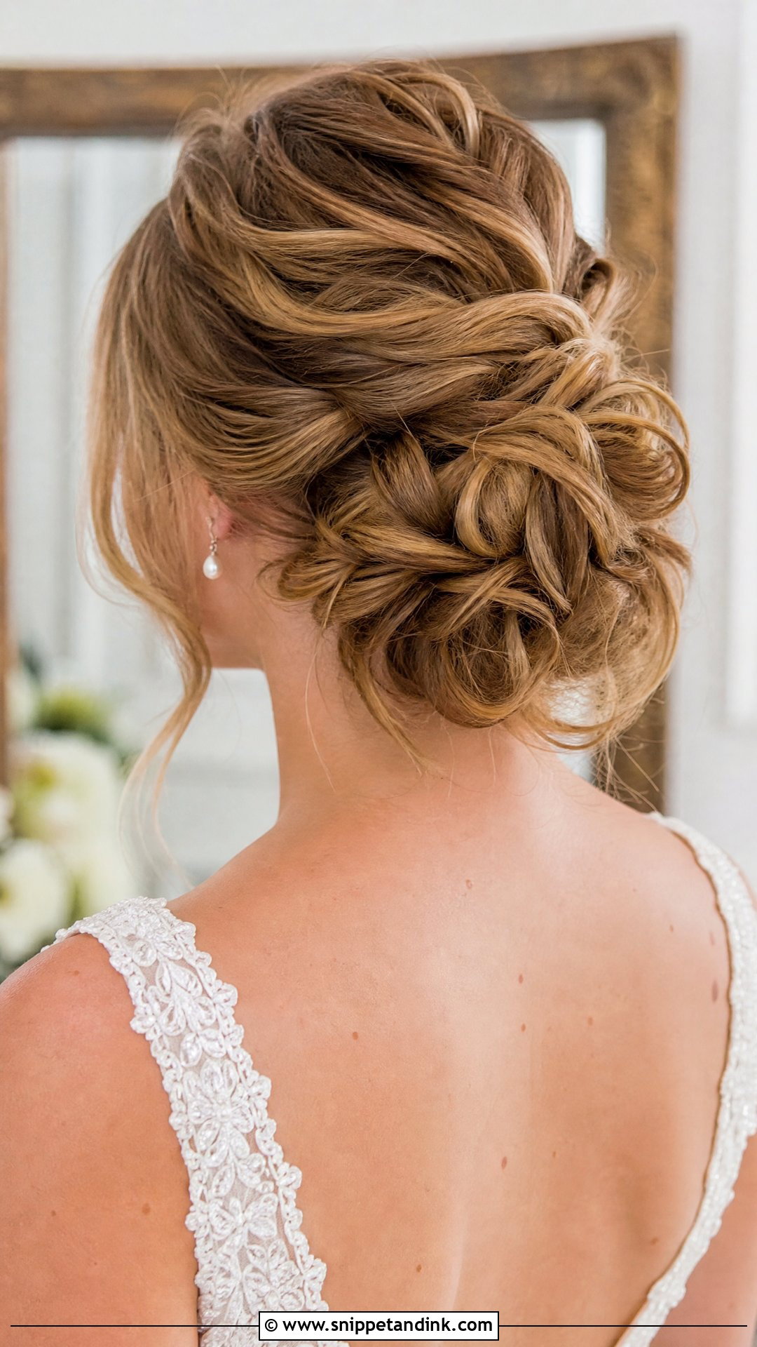 Twisted Messy Bun for Wedding - Snippet and Ink - 20 Messy Hair Bun for Wedding Ideas