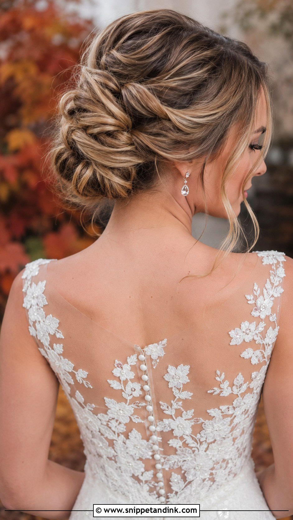Twisted Messy Bun - Snippet and Ink - 20 Bridal Messy Bun Hairstyles