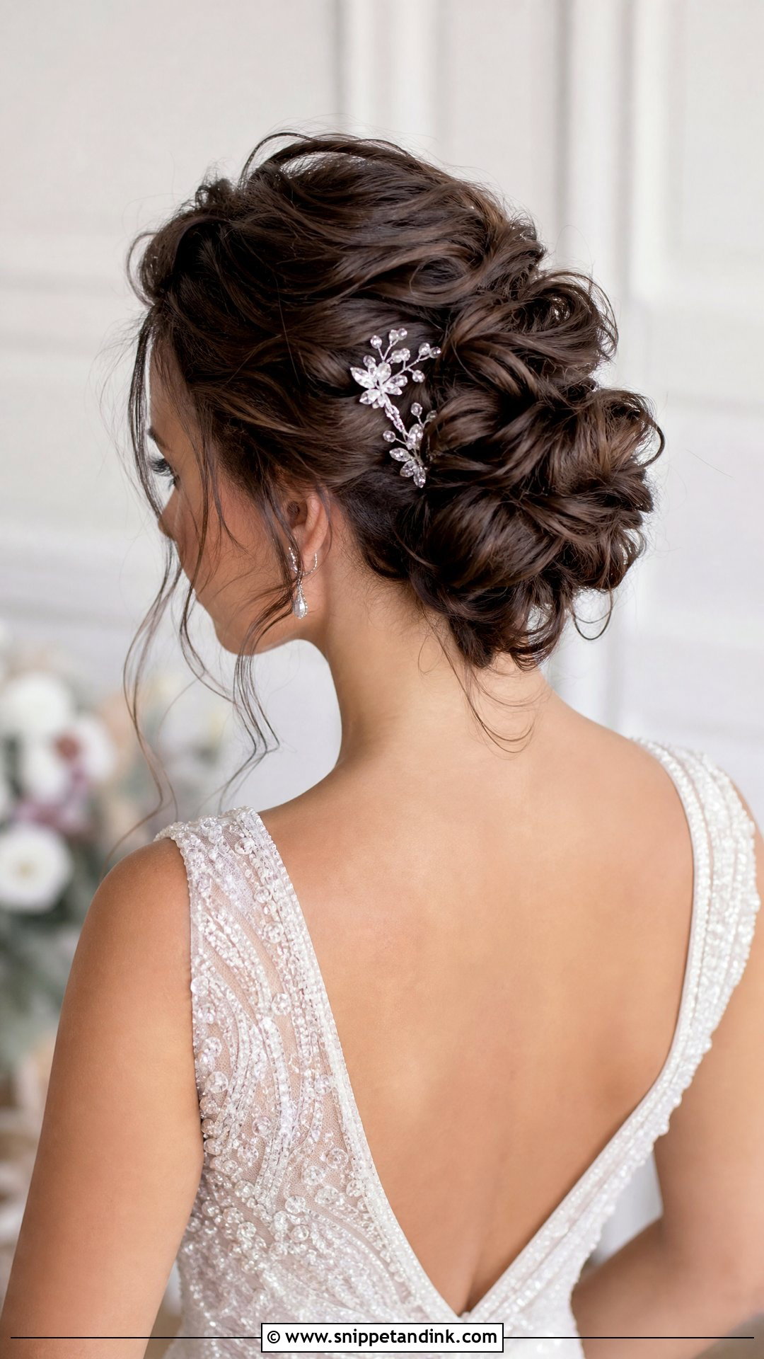 Twisted Messy Updo - Snippet and Ink - 20 Messy Bridal Bun Ideas