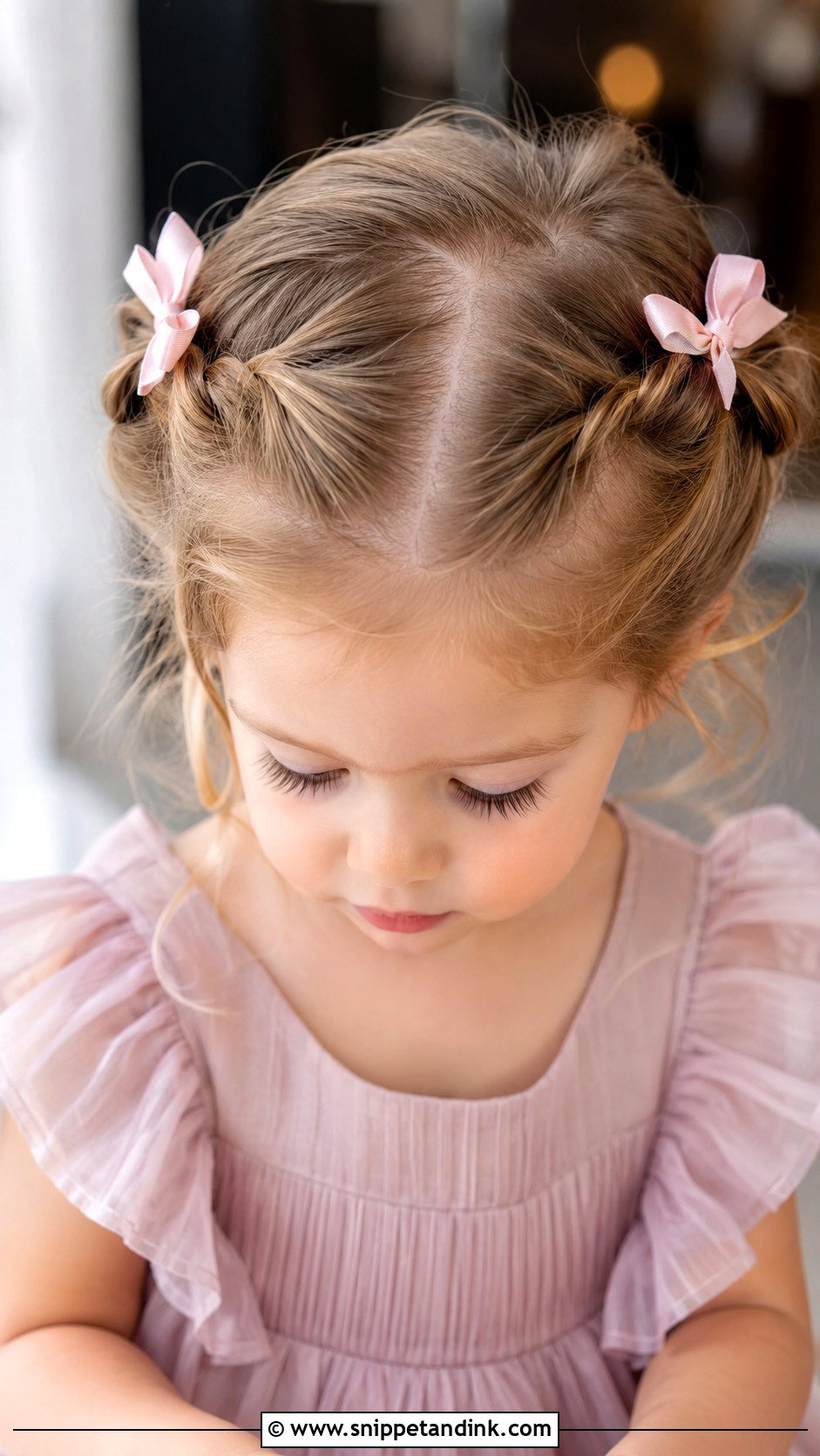 Twisted Pigtails - Snippet and Ink - 25 Toddler Wedding Hair Ideas