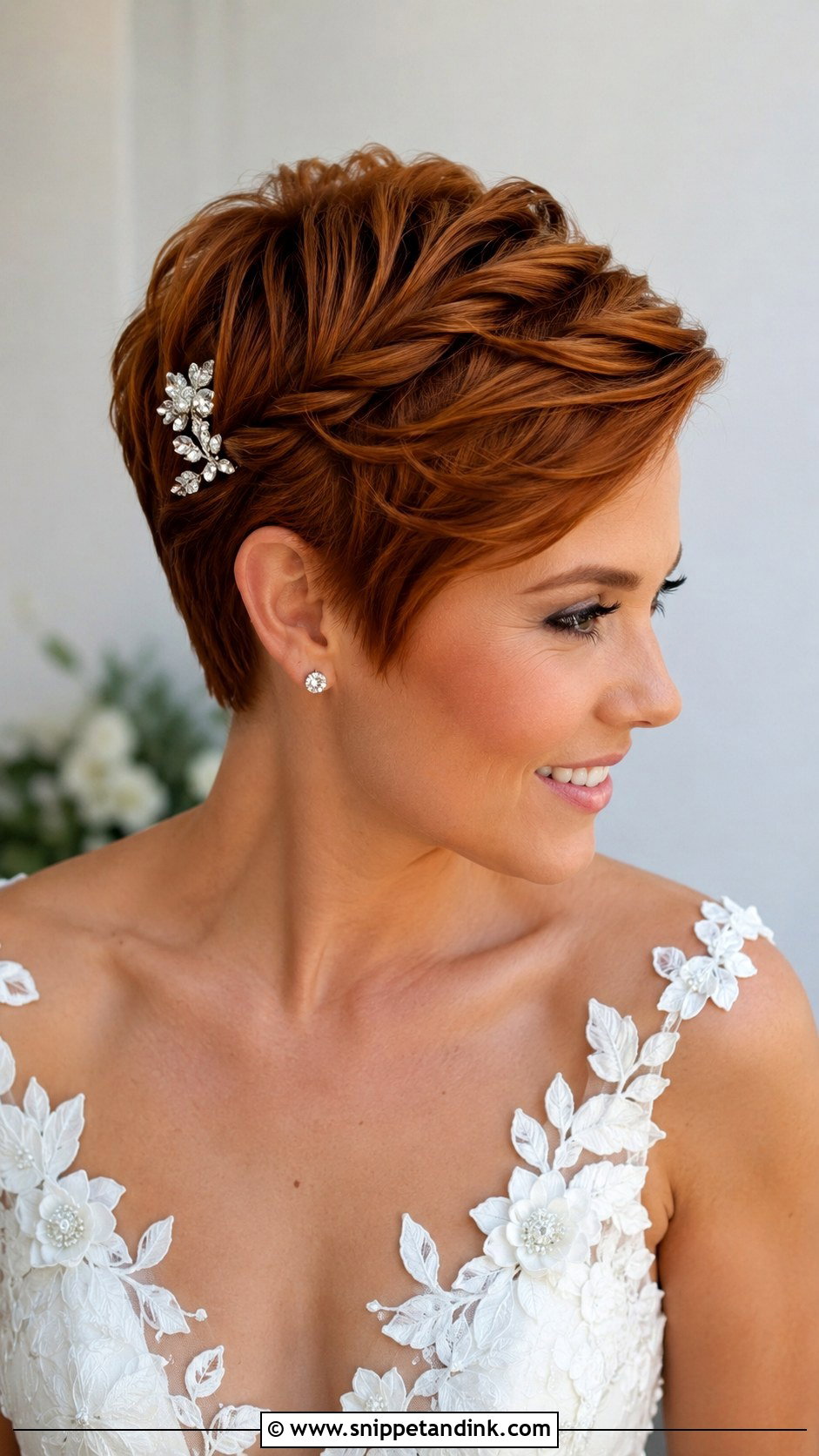 Twisted Pixie Cut - Snippet and Ink - 25 Short Hair Bride Hairstyles