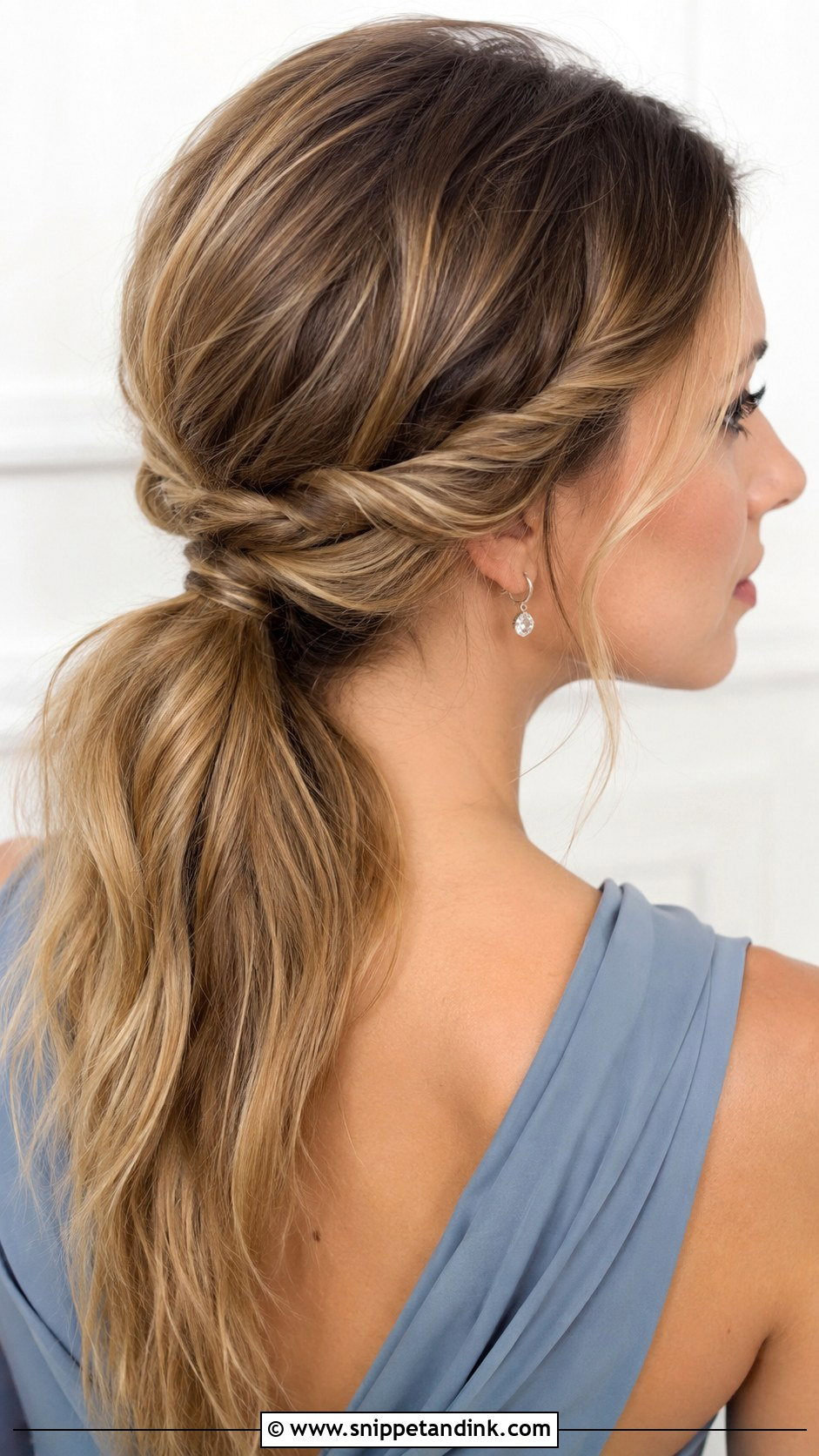 Twisted Ponytail - Snippet and Ink - 20 Ponytail Wedding Guest Ideas