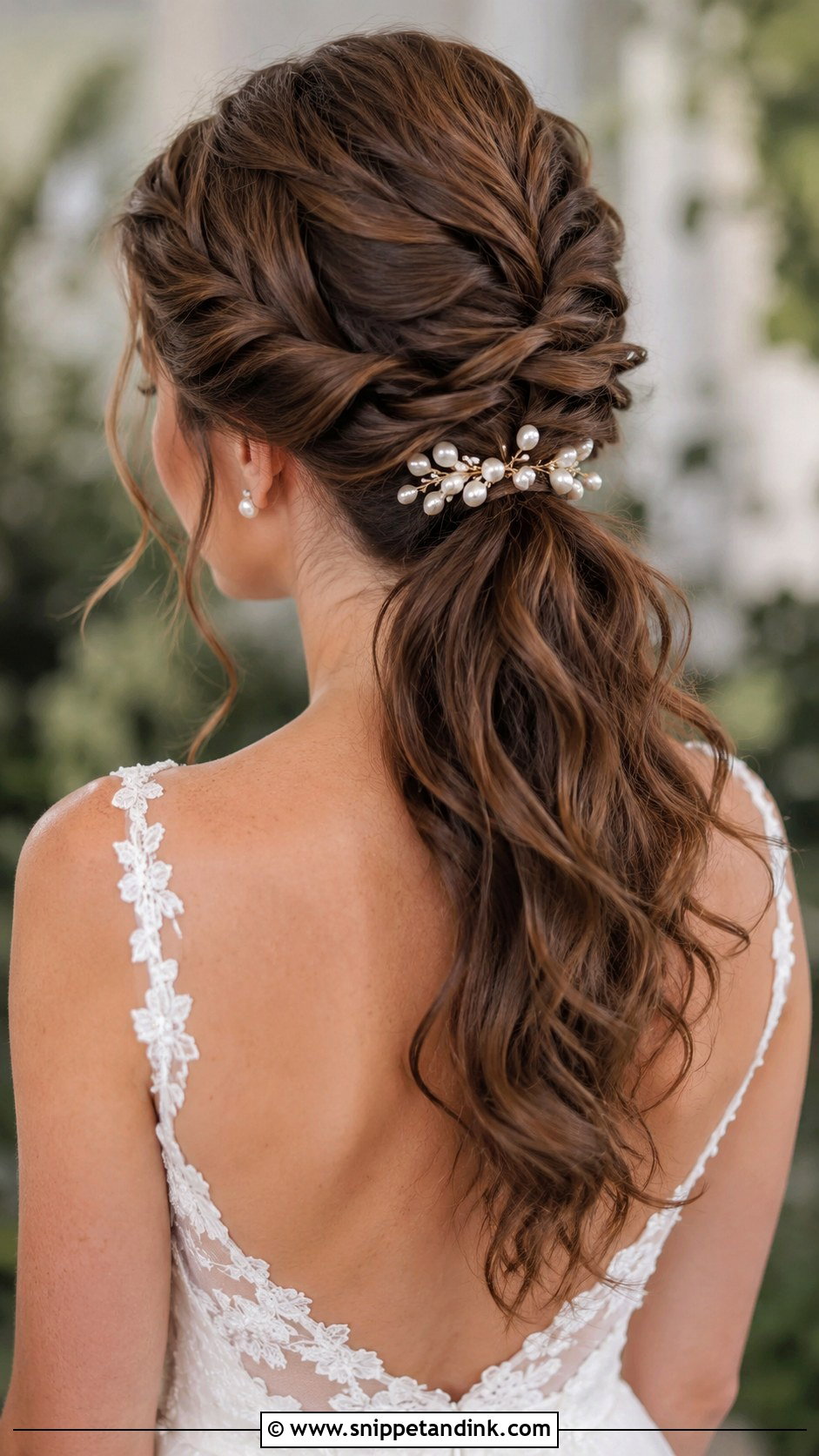 Twisted Ponytail for Brides - Snippet and Ink - 25 Bride Ponytail Hairstyles
