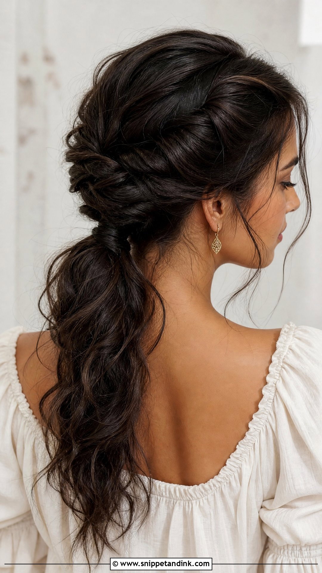 Twisted Ponytail for Wedding Guest - Snippet and Ink - 20 Ponytail for Wedding Guest Ideas