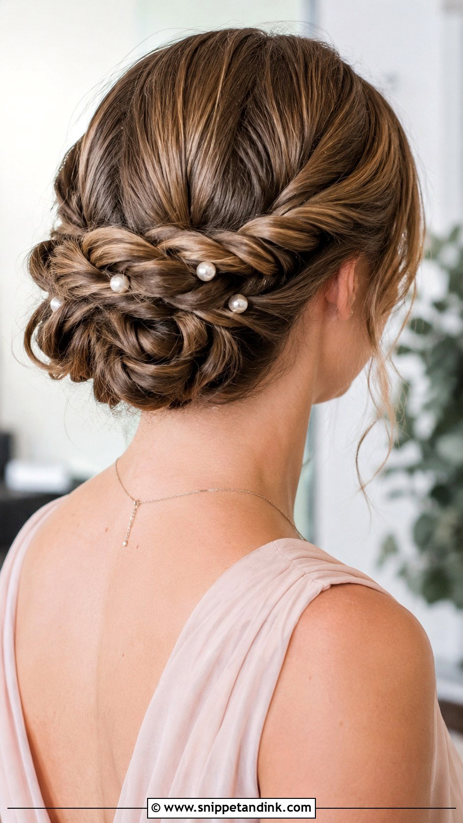 Twisted Rope Bun - Snippet and Ink - 20 Wedding Guest Bun Hairstyles