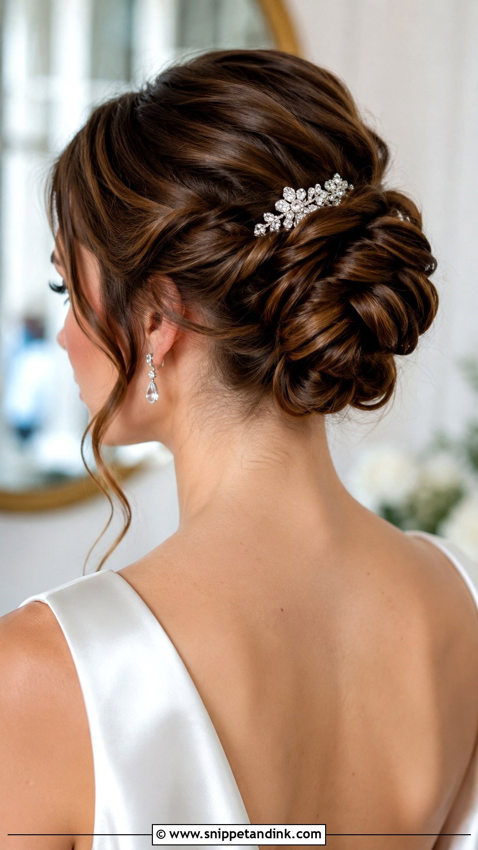 Twisted Rope Bun - Snippet and Ink - 25 Bridal Hair Bun Ideas