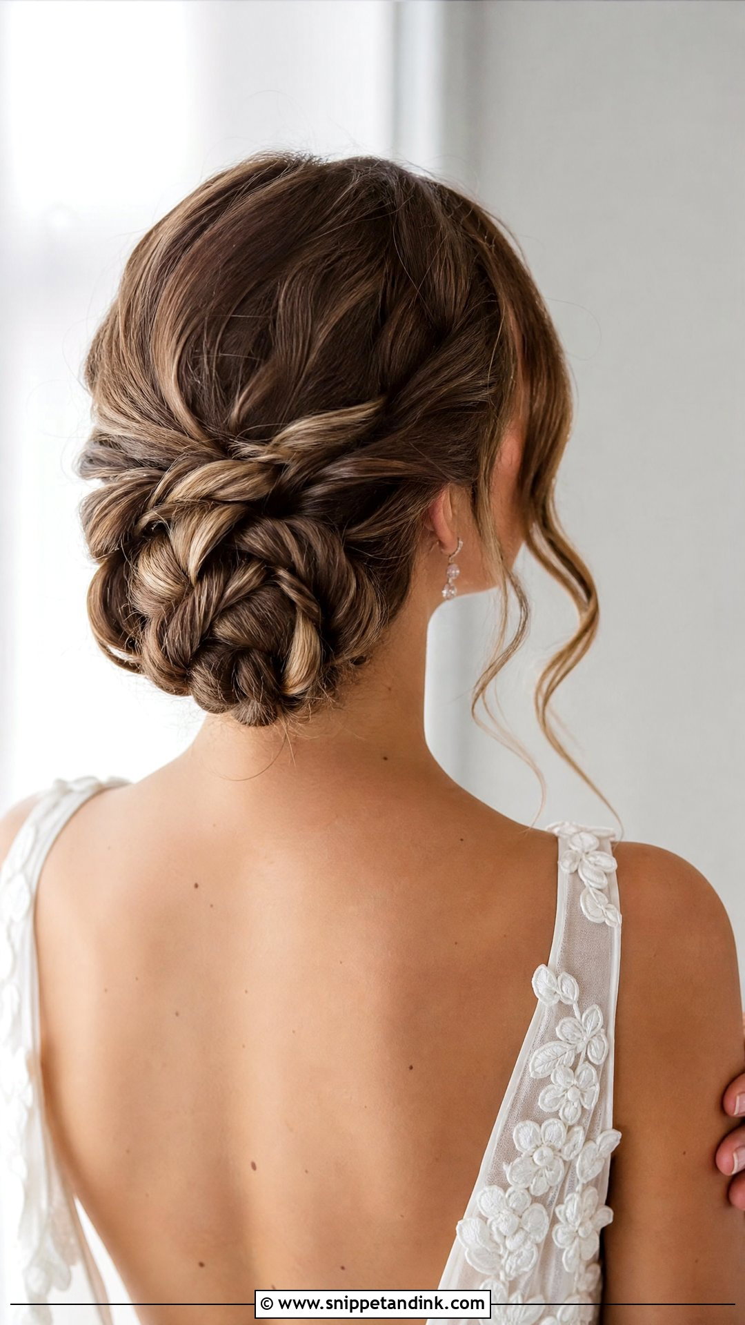Twisted Rope Bun - Snippet and Ink - 20 Bridal Buns Hairstyle