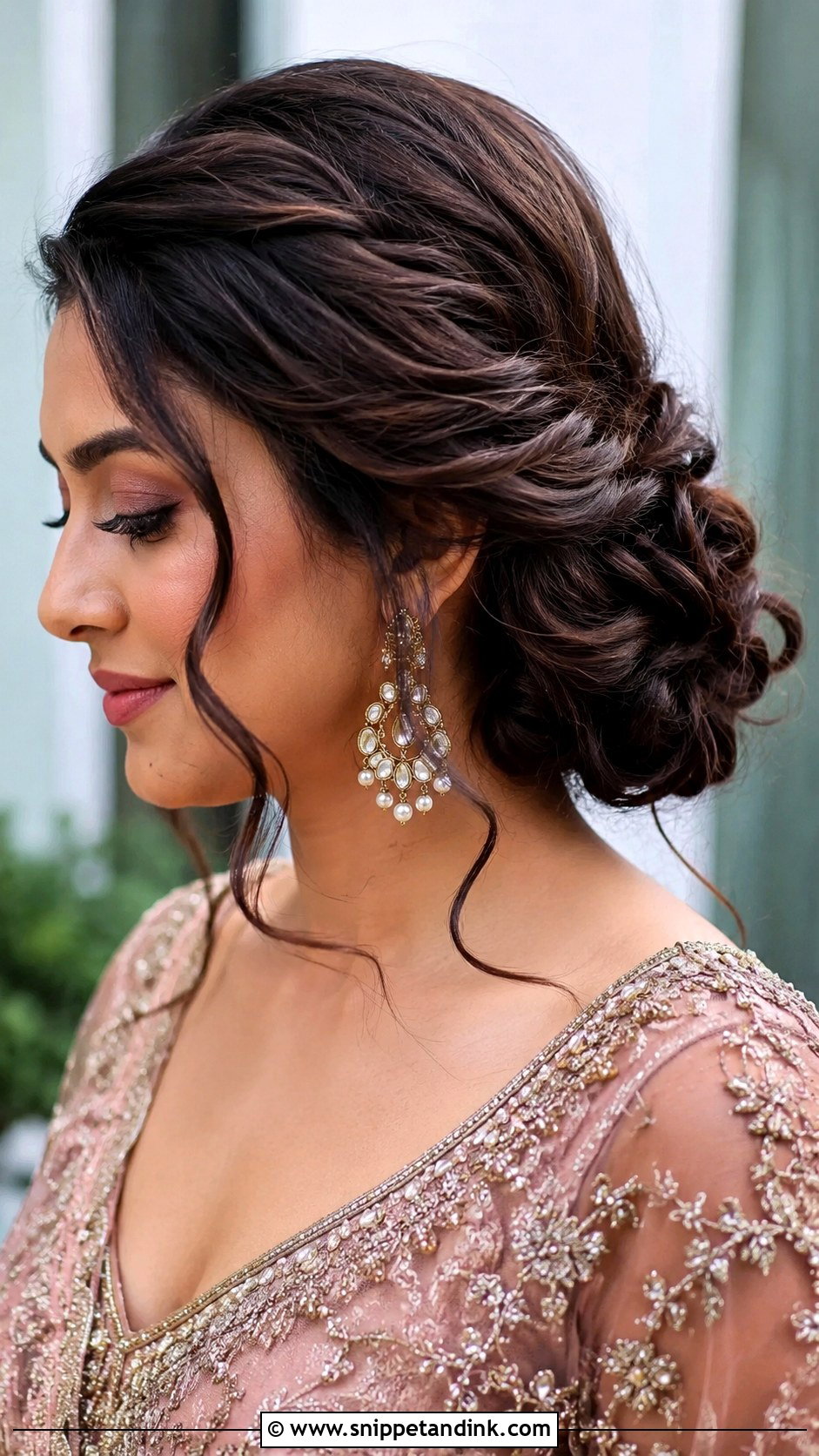 Twisted Side Bun - Snippet and Ink - 20 Hairstyle for Sister Wedding Ideas