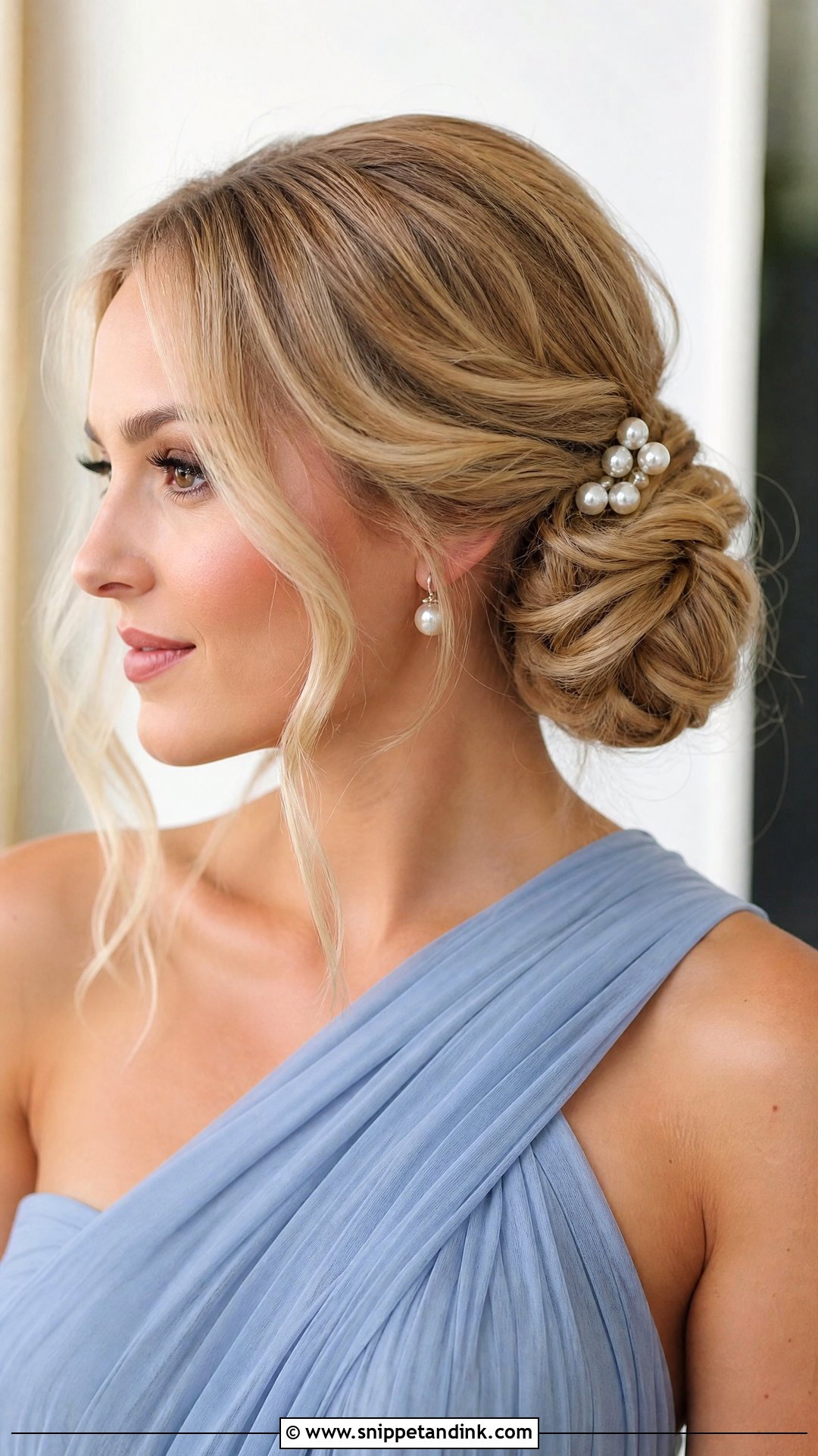 Twisted Side Bun - Snippet and Ink - 20 Hairstyles for Bride Sister
