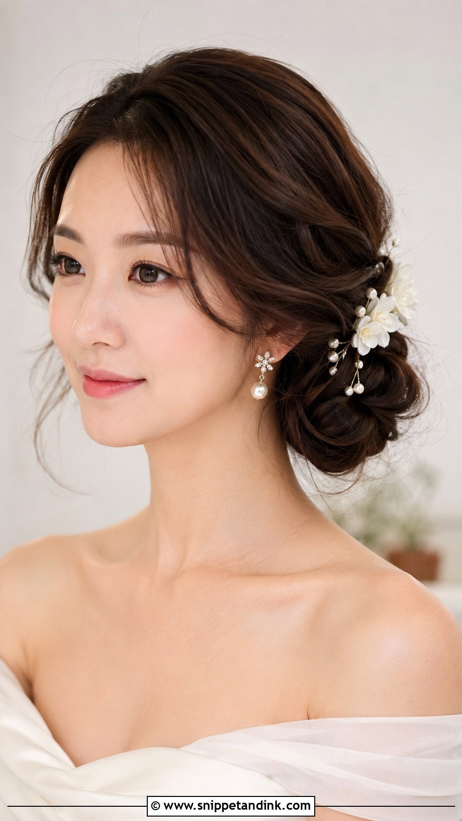 Twisted Side Bun Style - Snippet and Ink - 25 Asian Wedding Hairstyles