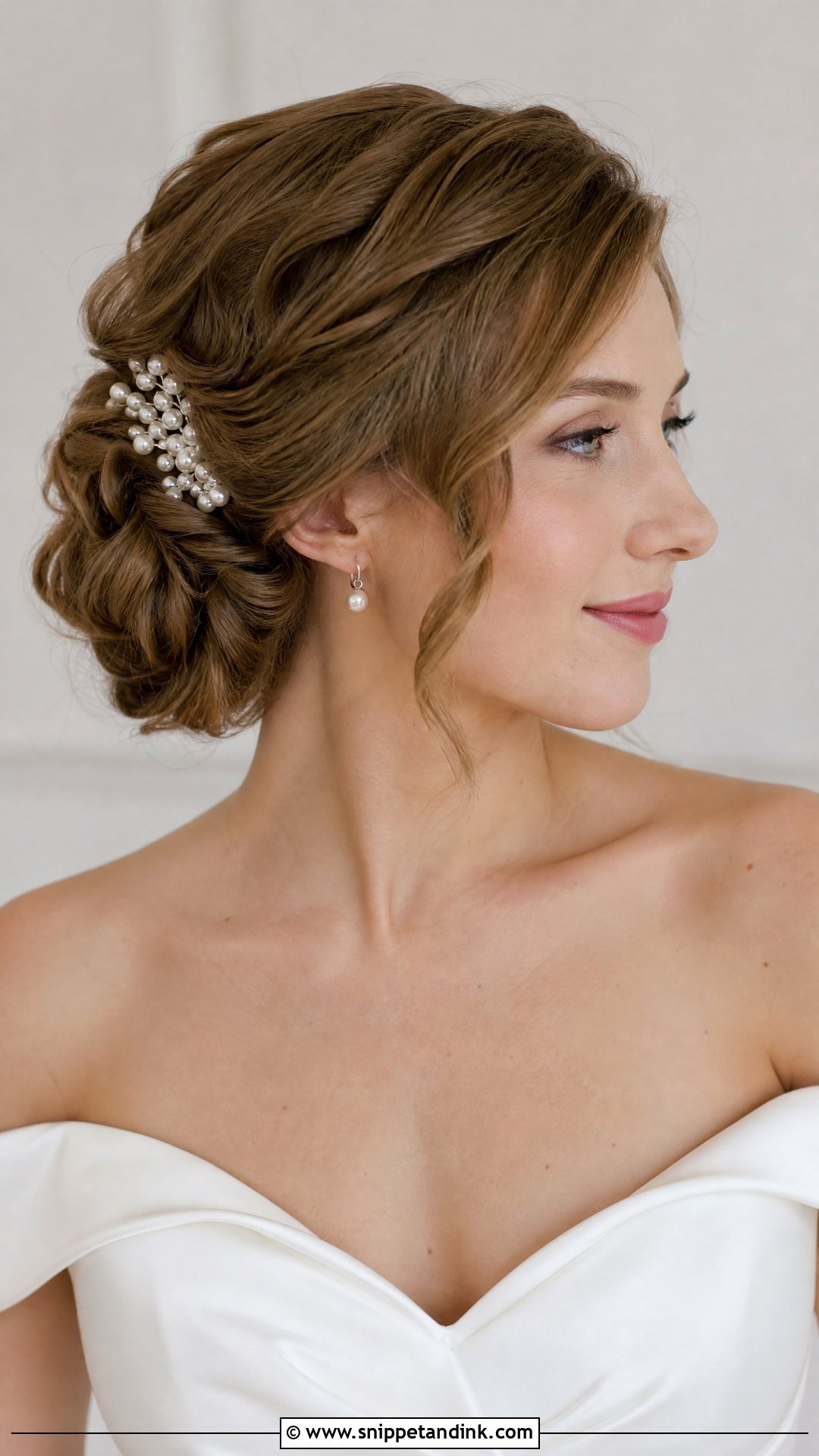 Twisted Side Updo - Snippet and Ink - 20 Old Money Wedding Hair Ideas