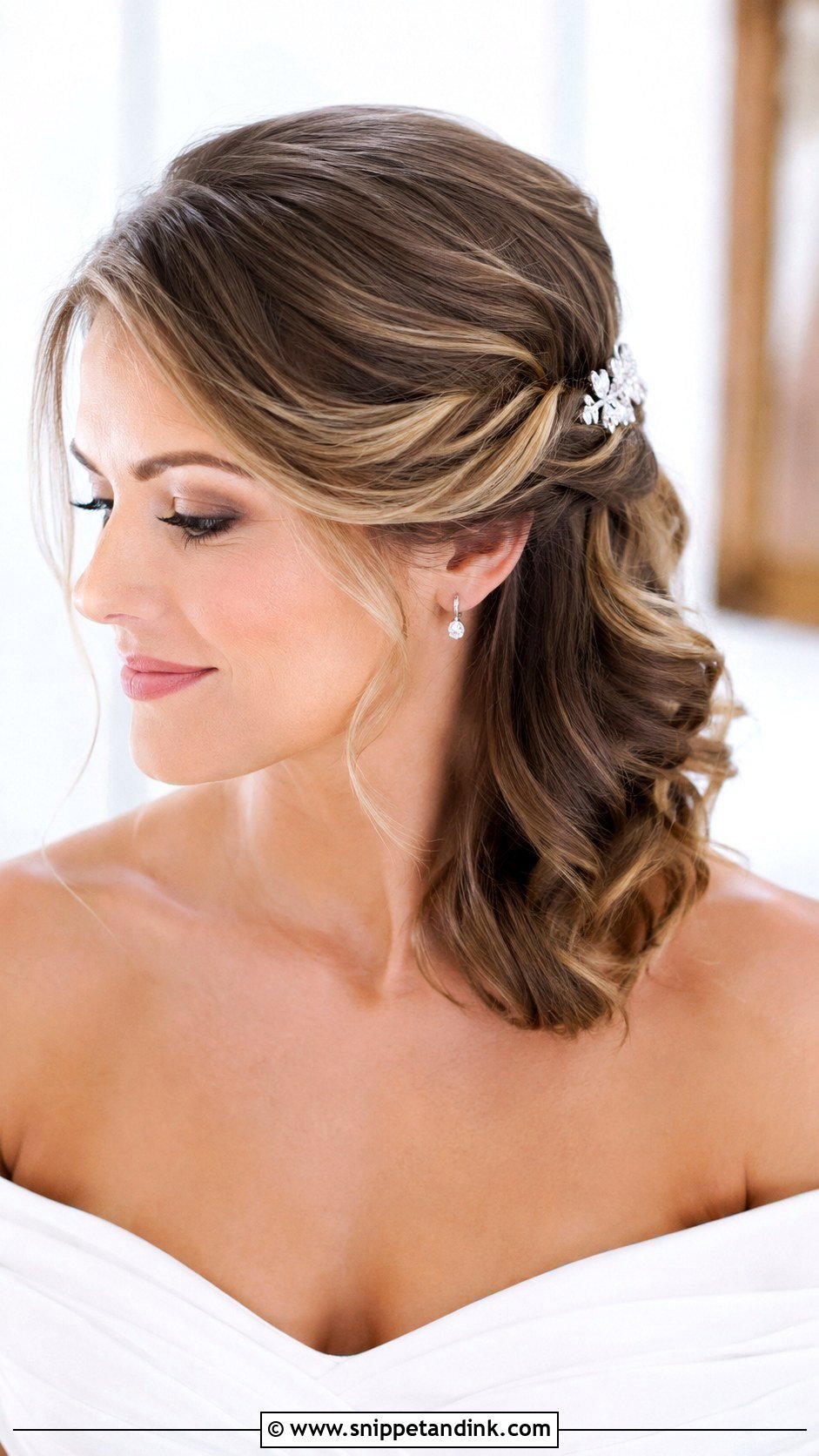 Twisted Side Updo - Snippet and Ink - 20 Quick Easy Updos for Short Hair Shoulder Length Wedding Hairstyles