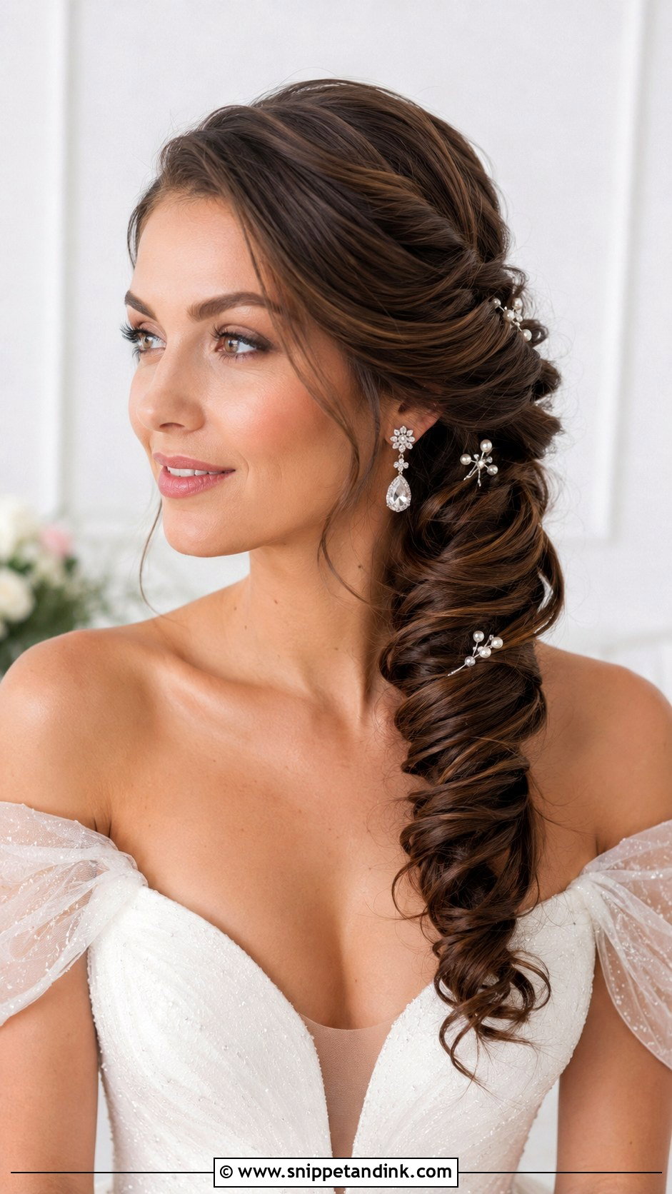 Twisted Side Updo - Snippet and Ink - 20 Romantic Wedding Hairstyles