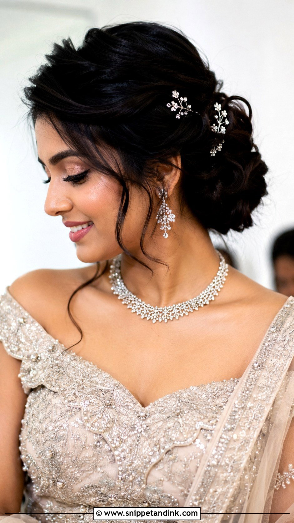 Twisted Side Updo - Snippet and Ink - 25 Easy Simple Medium Length Hair Hairstyles for Indian Weddings