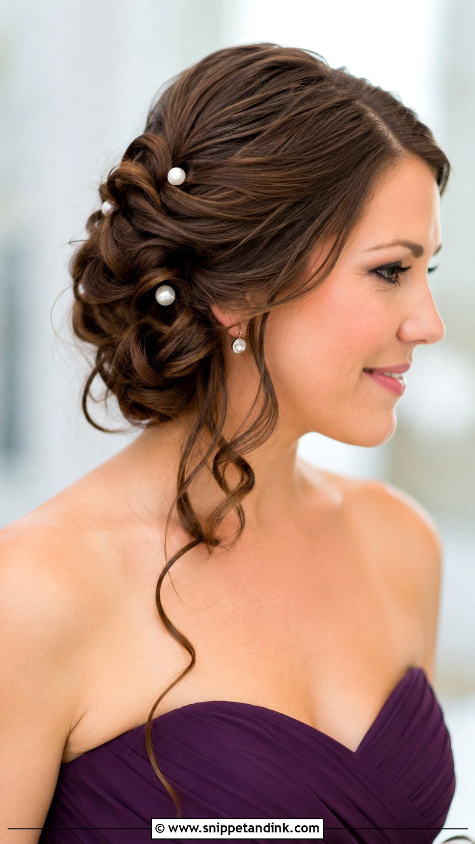 Twisted Side Updo - Snippet and Ink - 30 Bridemaids Hairstyles