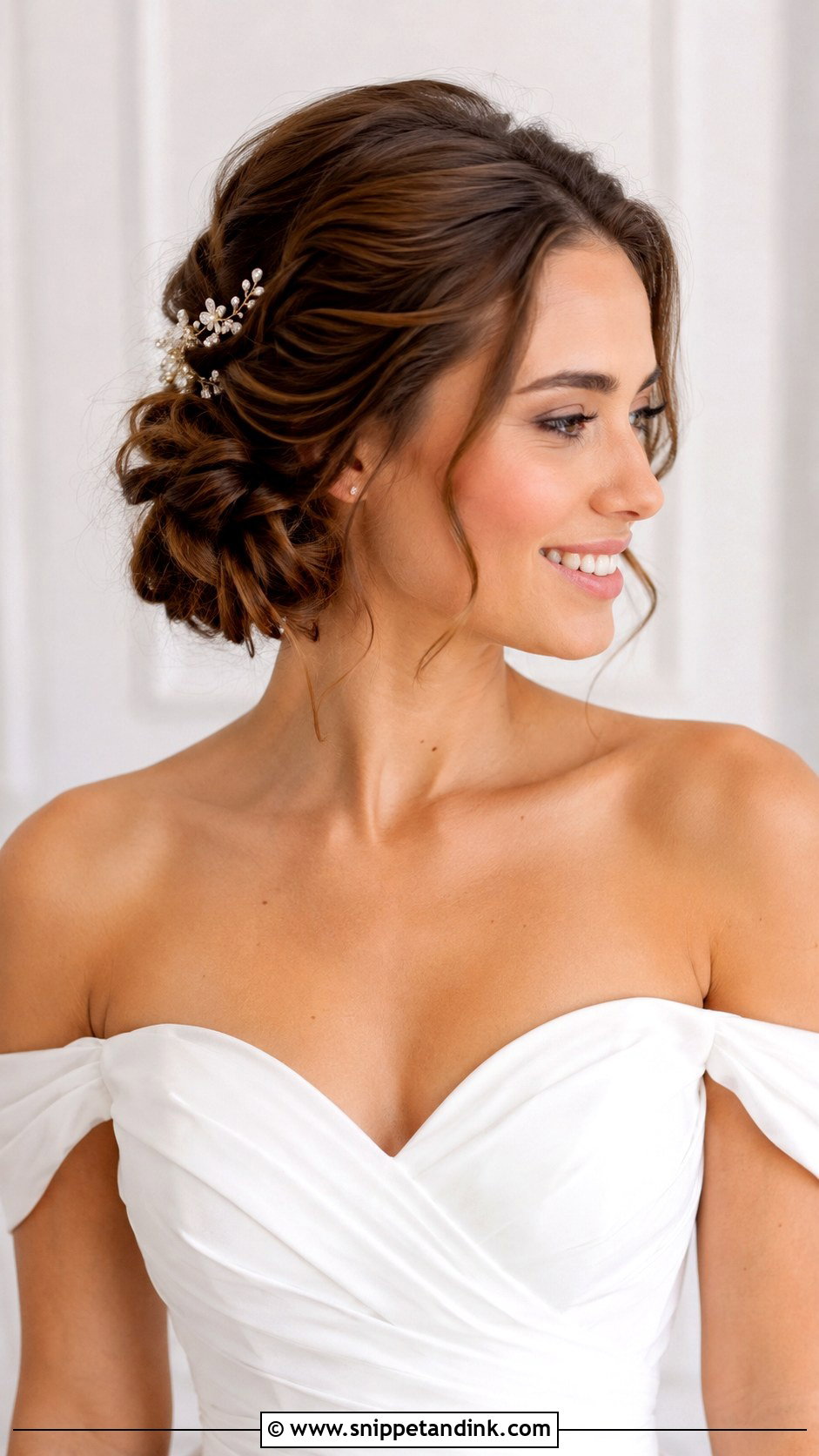 Twisted Side Updo - Snippet and Ink - 35 Bridal Hair Ideas