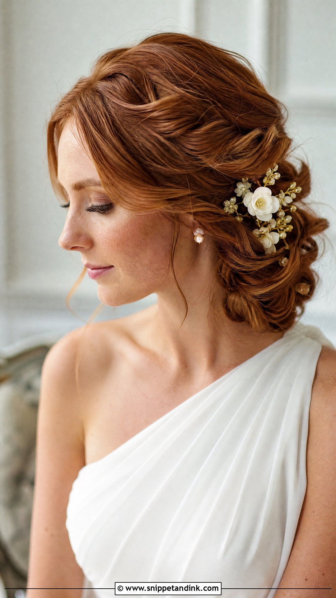 Twisted Side Updo - Snippet and Ink - 20 Fall Wedding Hairstyles