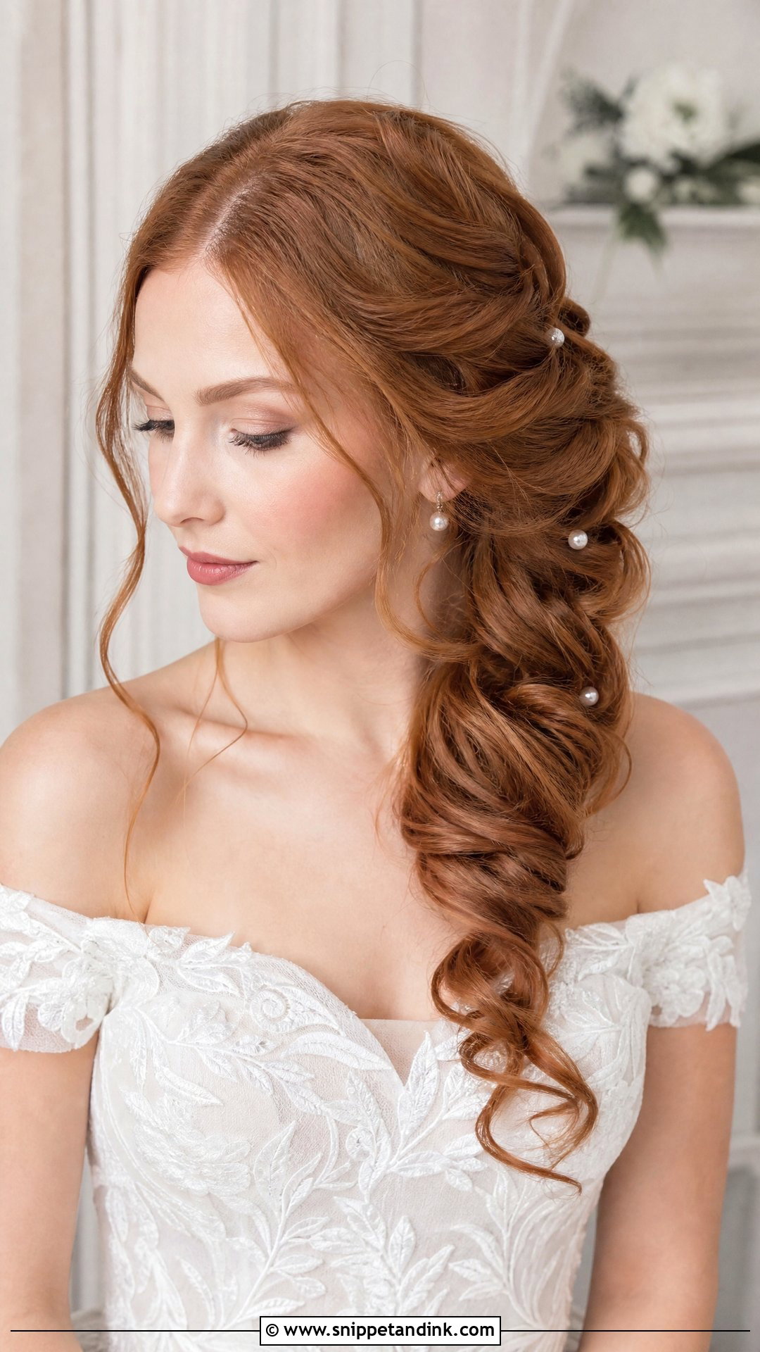 Twisted Side Updo for Short Hair - Snippet and Ink - 20 Short Hair Wedding Updo Ideas
