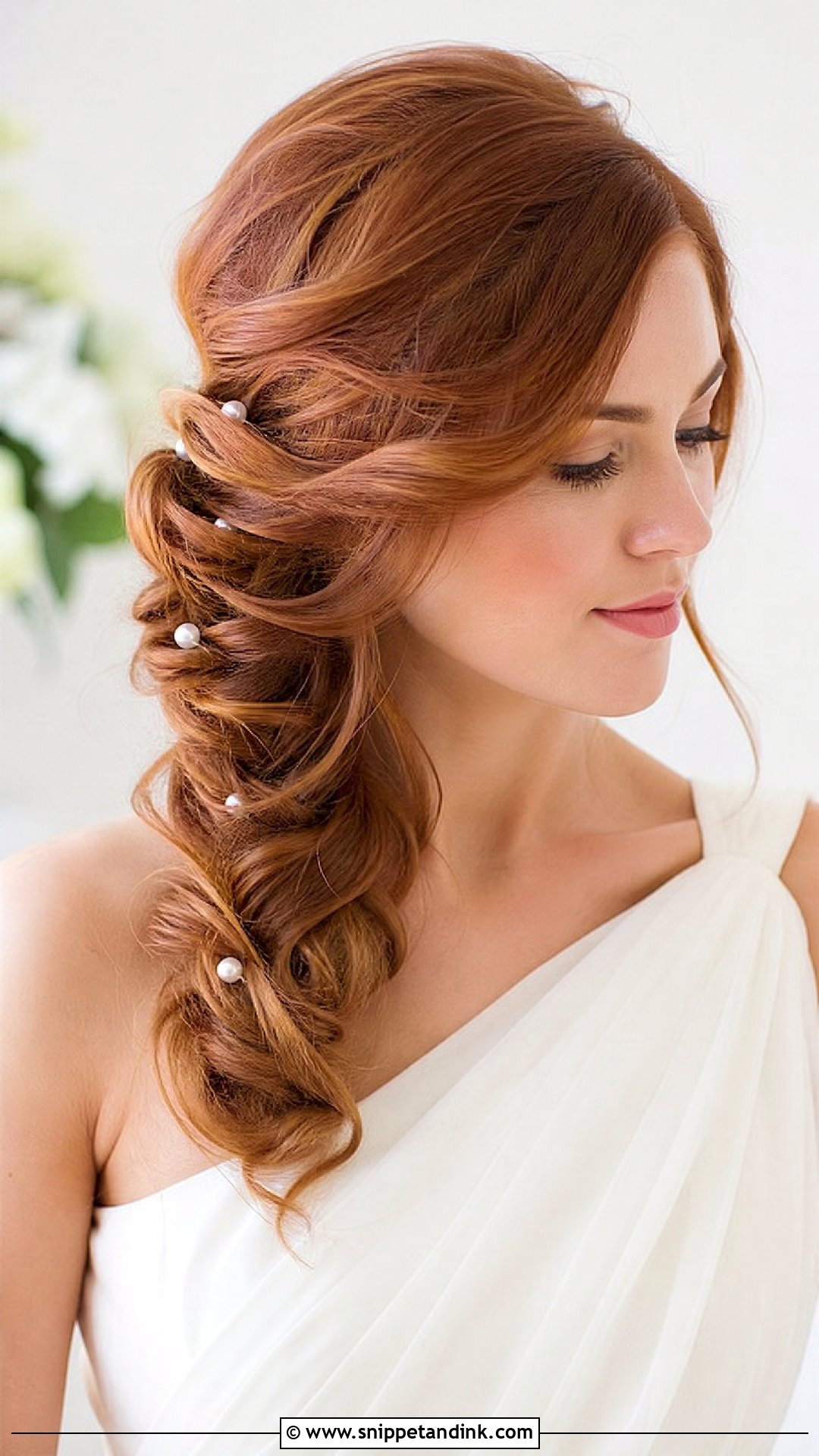 Twisted Side Updo for Weddings - Snippet and Ink - 20 Classic Bridal Hair Ideas