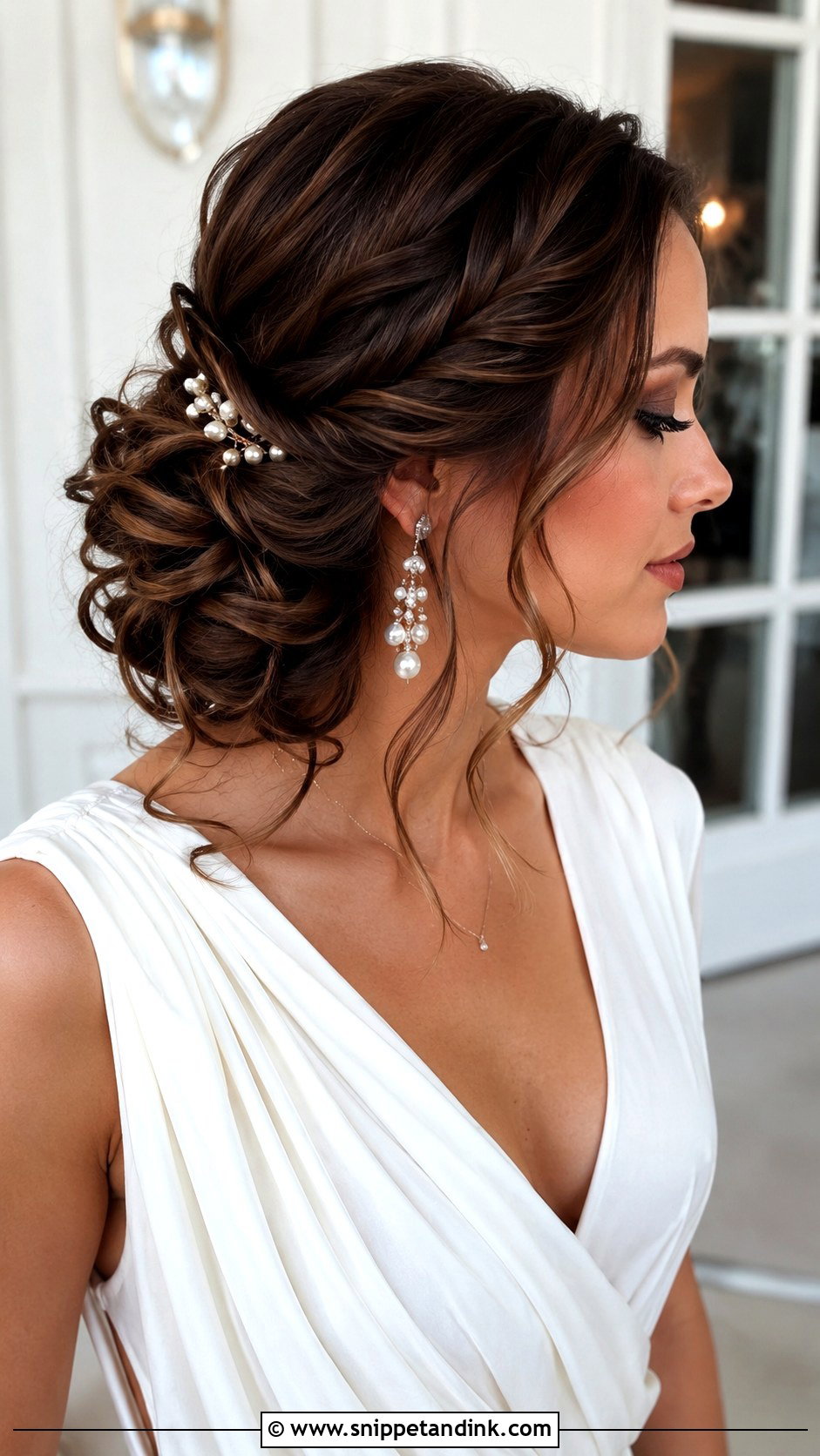 Twisted Side Updo for a Wedding - Snippet and Ink - 20 Hairstyle for a Wedding Ideas