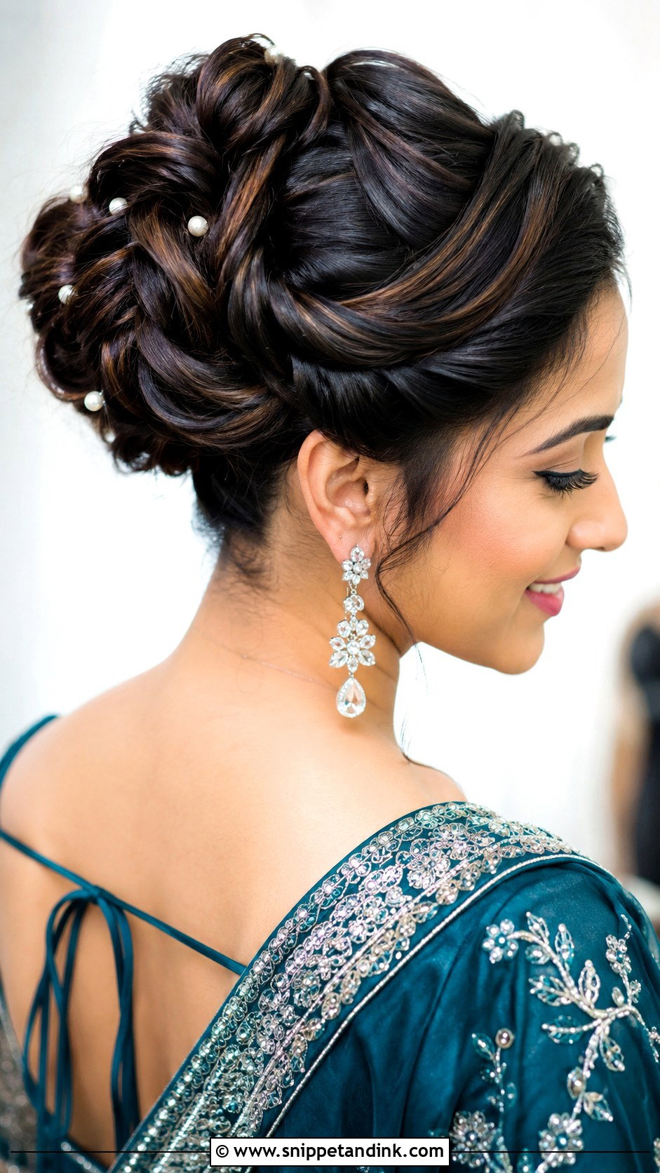 Twisted Updo - Snippet and Ink - 25 Trendy Indian Wedding Hairstyles