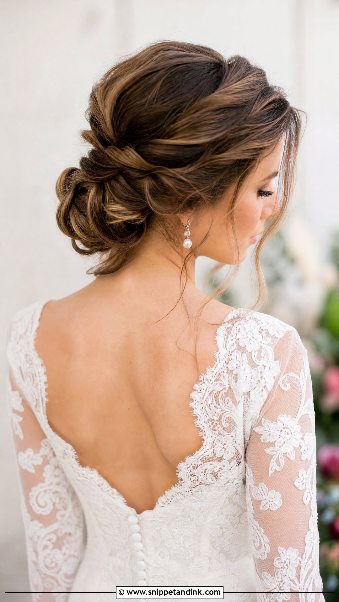 Twisted Updo Bridal Hair - Snippet and Ink - 15 Effortless Bridal Hair Ideas