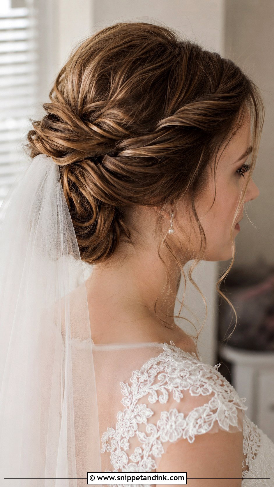 Twisted Updo Bridal Hairstyle - Snippet and Ink - 25 Bridal Hair Inspo Ideas